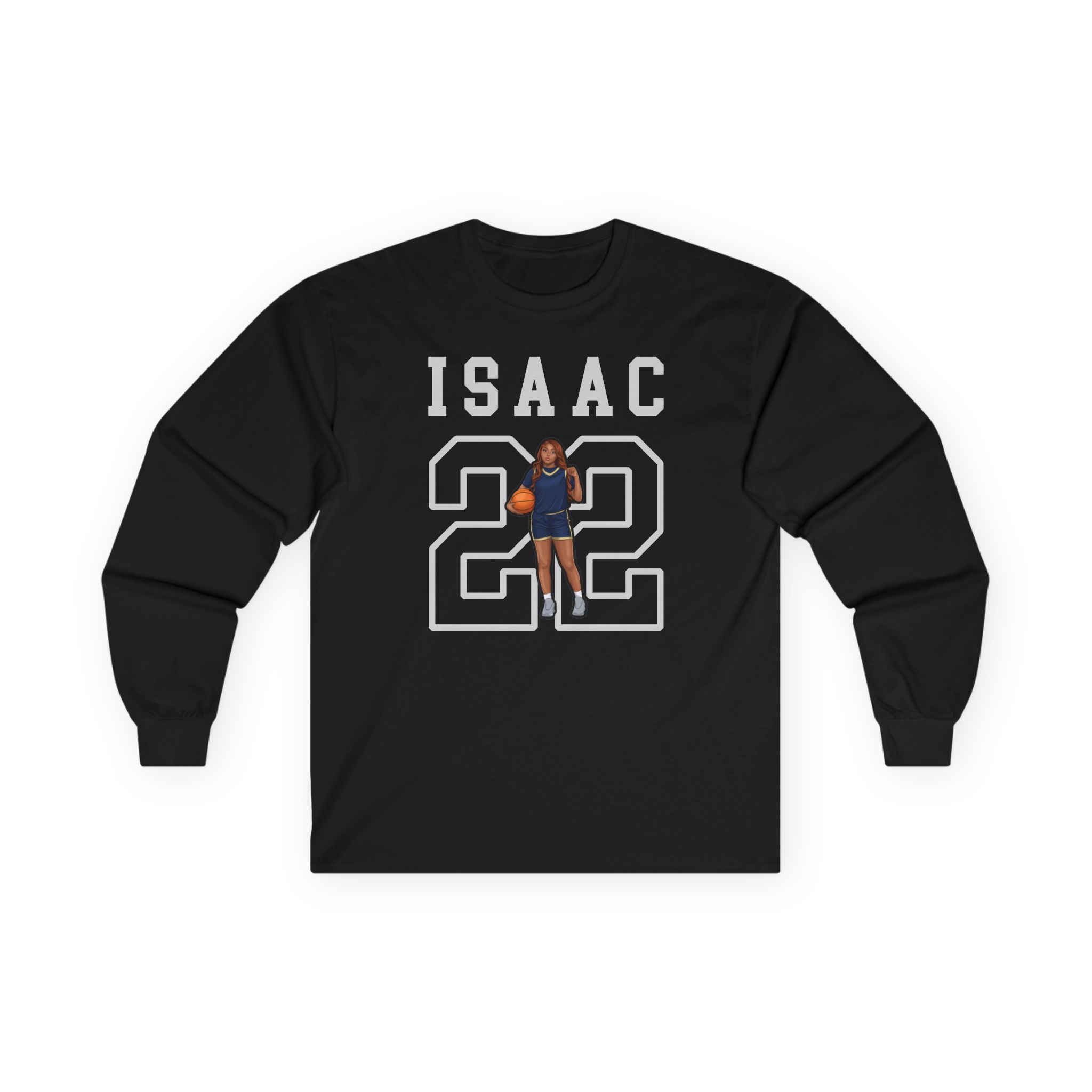 Long Sleeve Tee — character_shirsey in Black