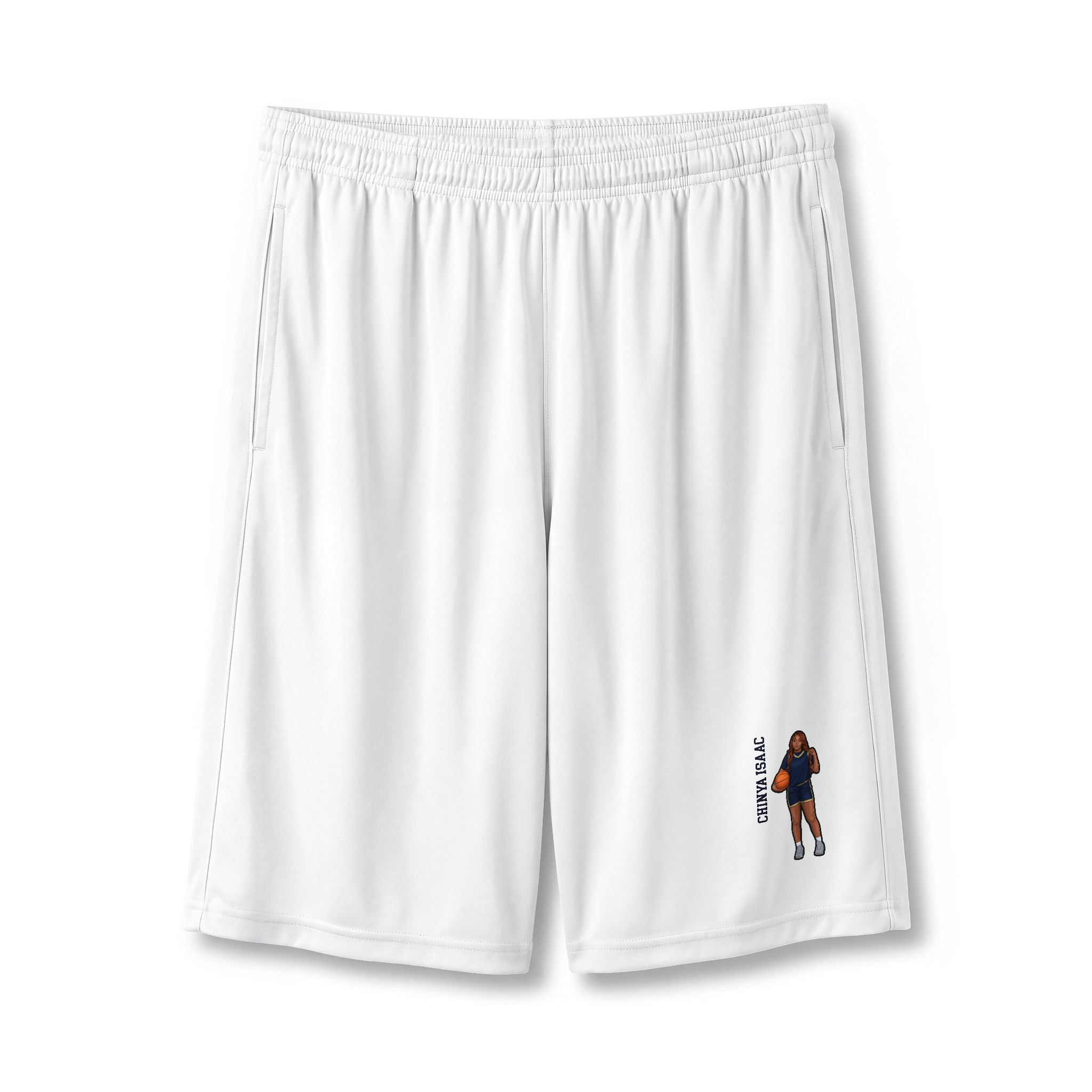 Shorts — character_name_vertical in White