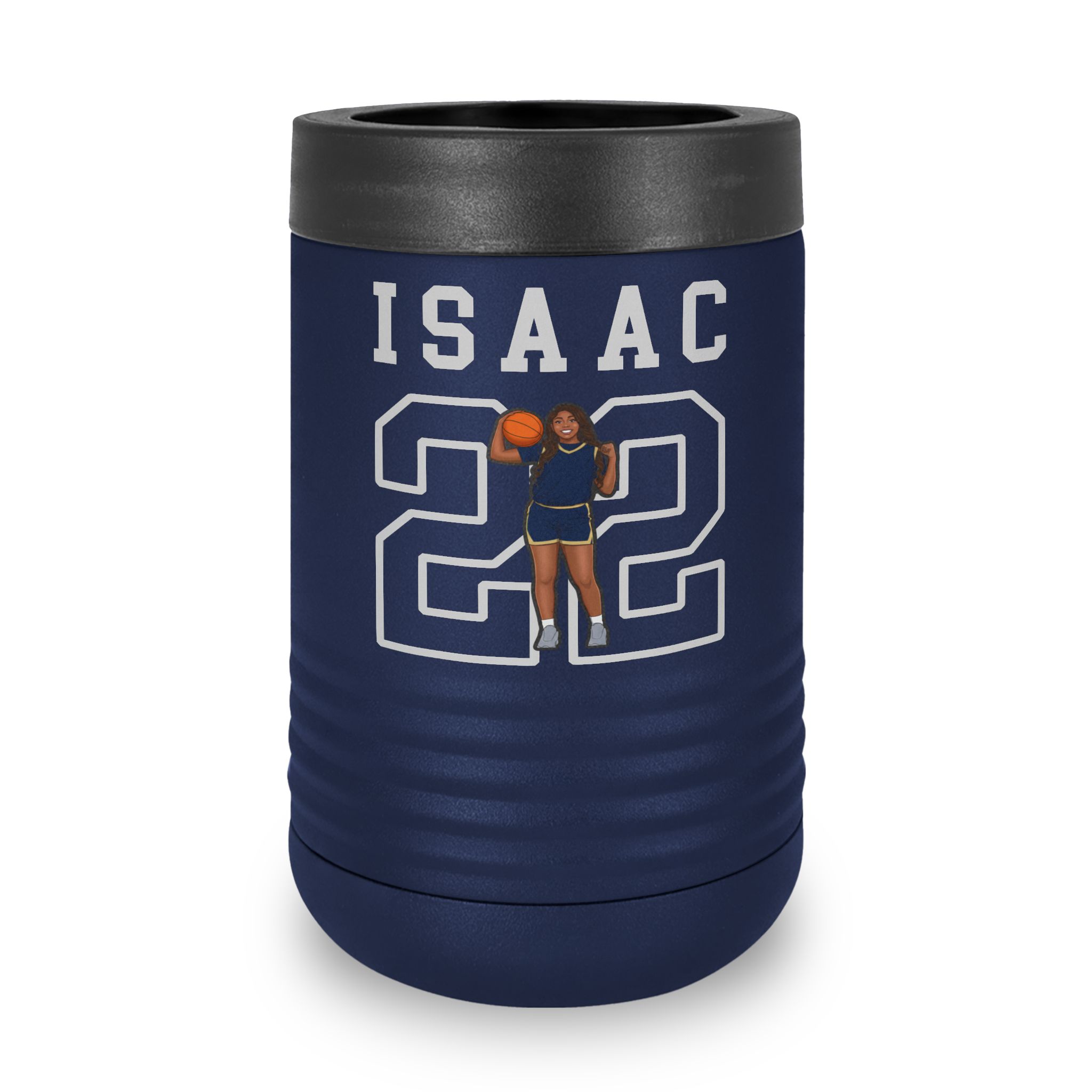 Stainless Can Cooler — character_shirsey in Navy