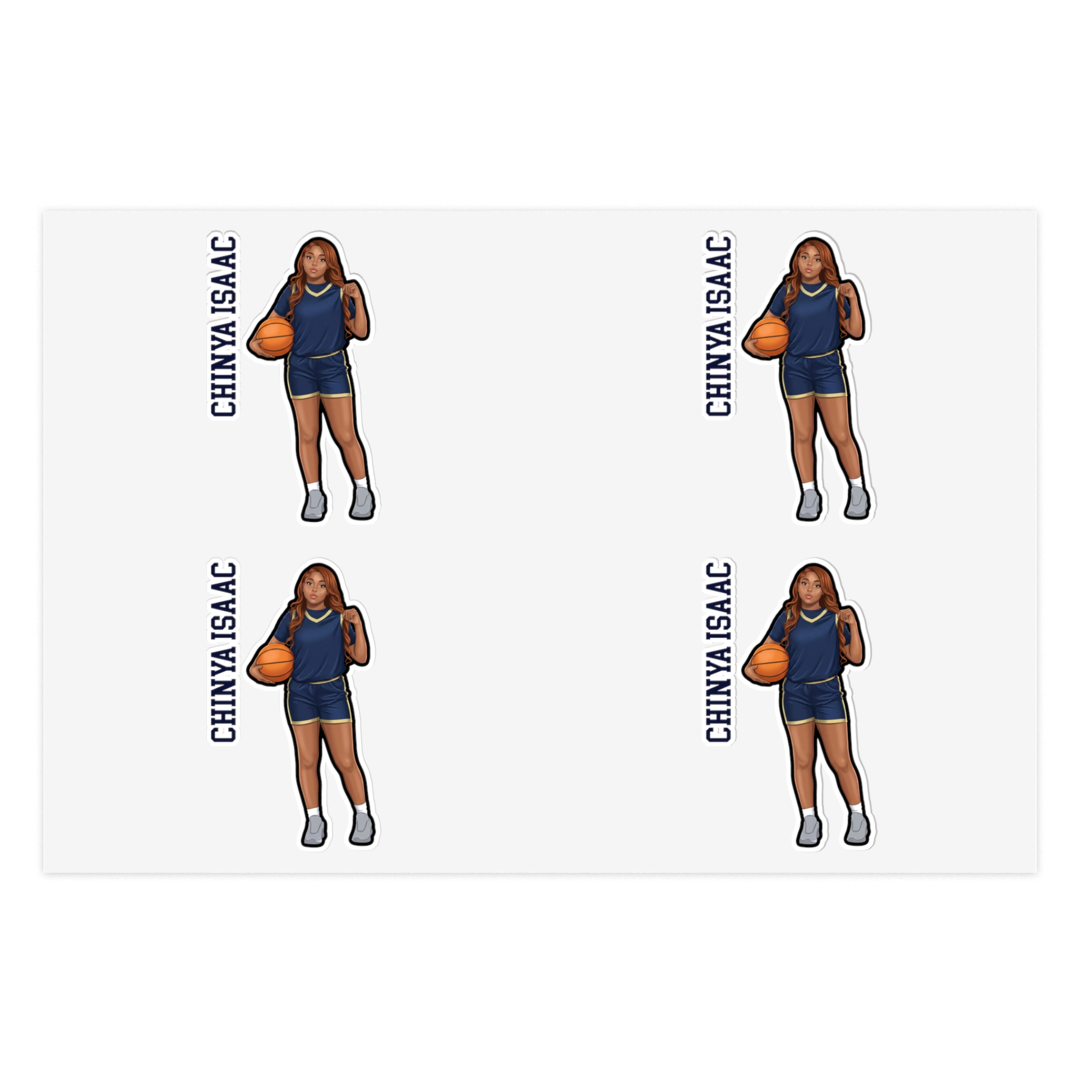 Sticker Sheet — character_name_vertical in Classic