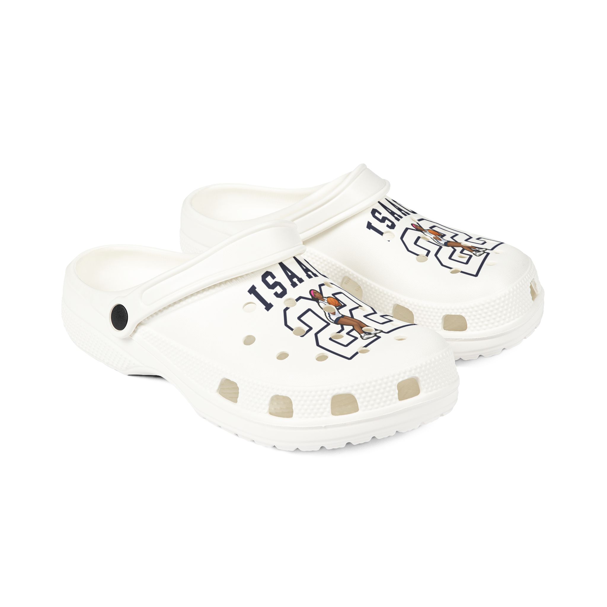 Rubber Clogs — character_shirsey in White