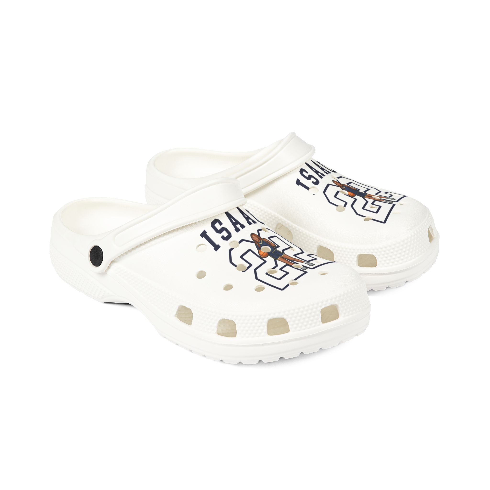 Rubber Clogs — character_shirsey in White