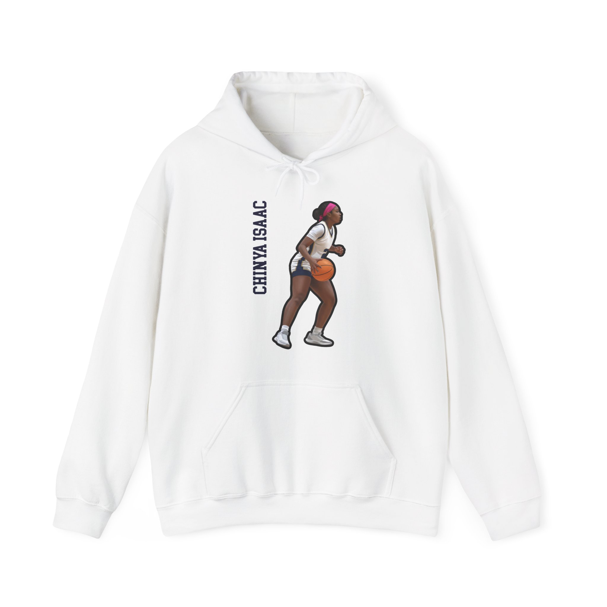 Hoodie — character_name_vertical in White