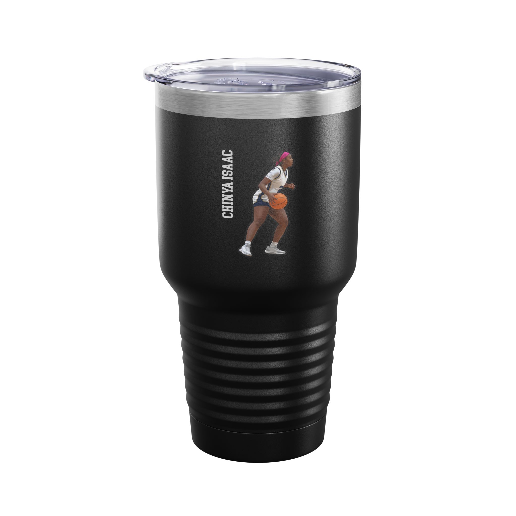 30oz Tumbler — character_name_vertical in Black