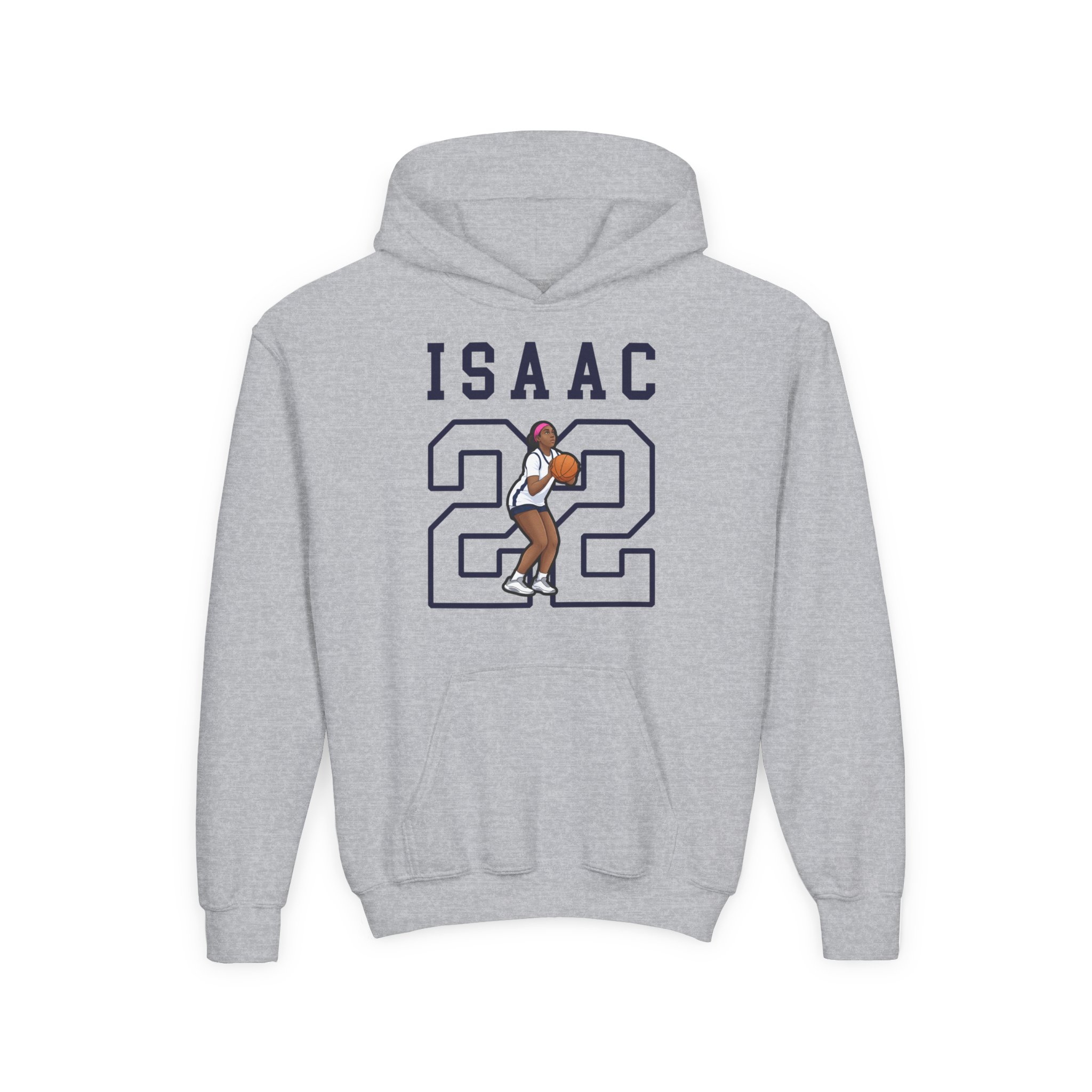 Youth Hoodie — character_shirsey in Grey