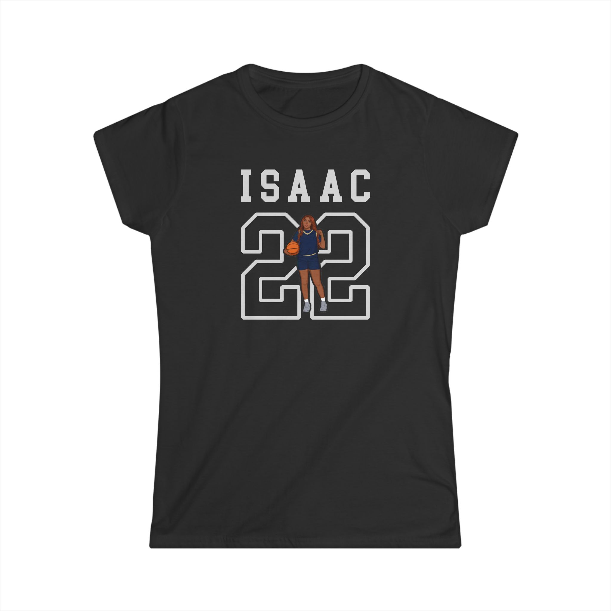 Women's Softstyle Tee — character_shirsey in Black