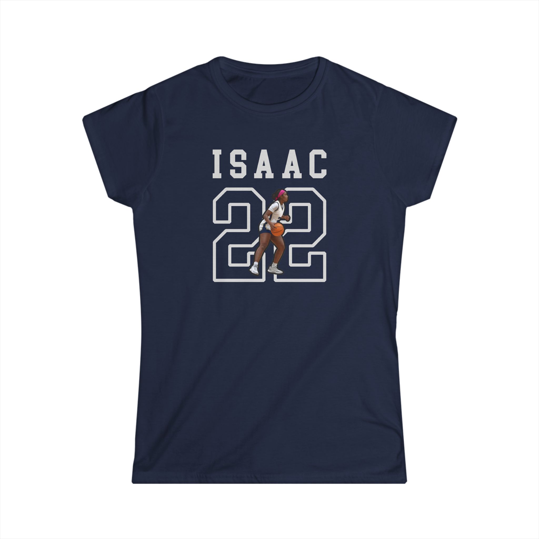 Women's Softstyle Tee — character_shirsey in Navy