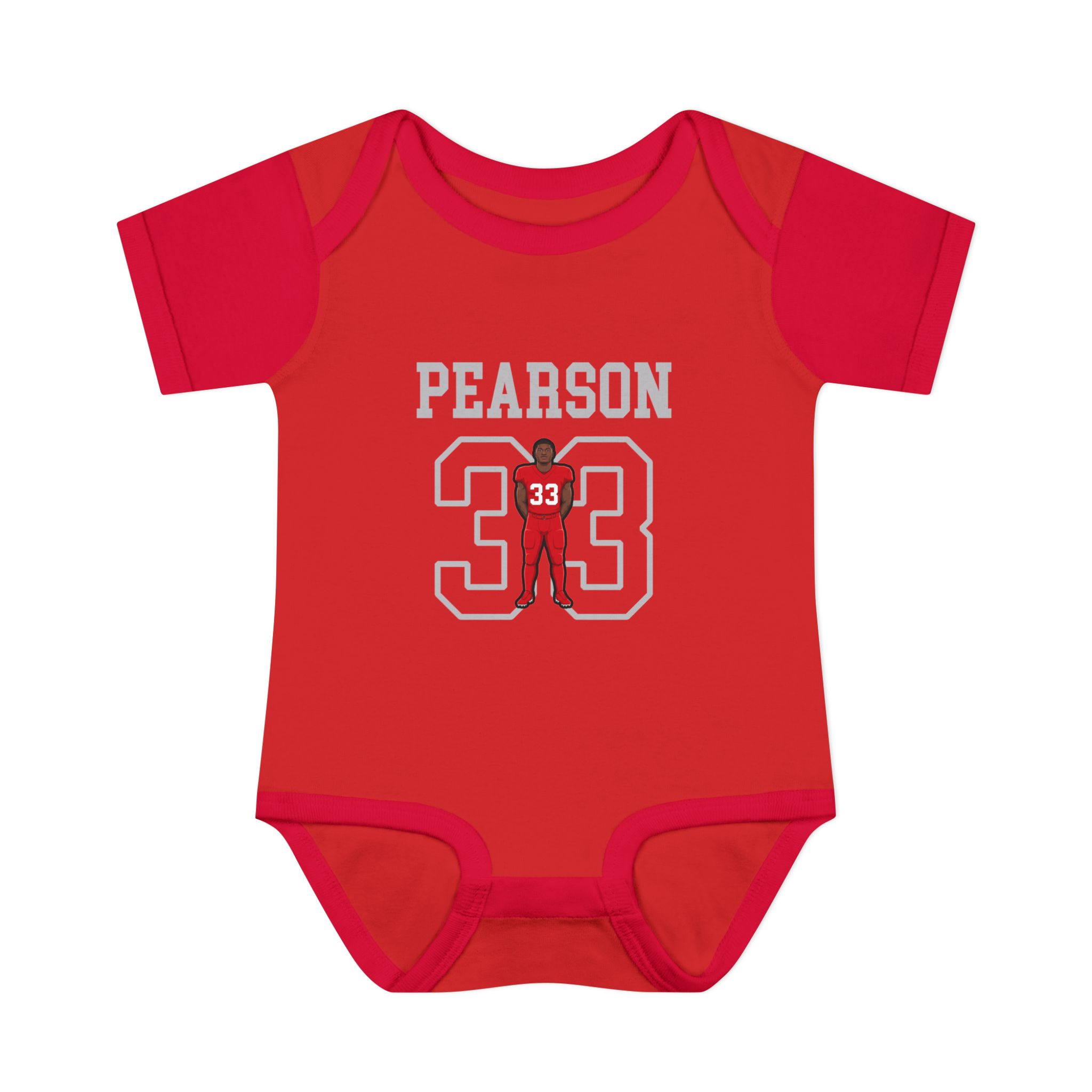 Baby Onesie — character_shirsey in Red
