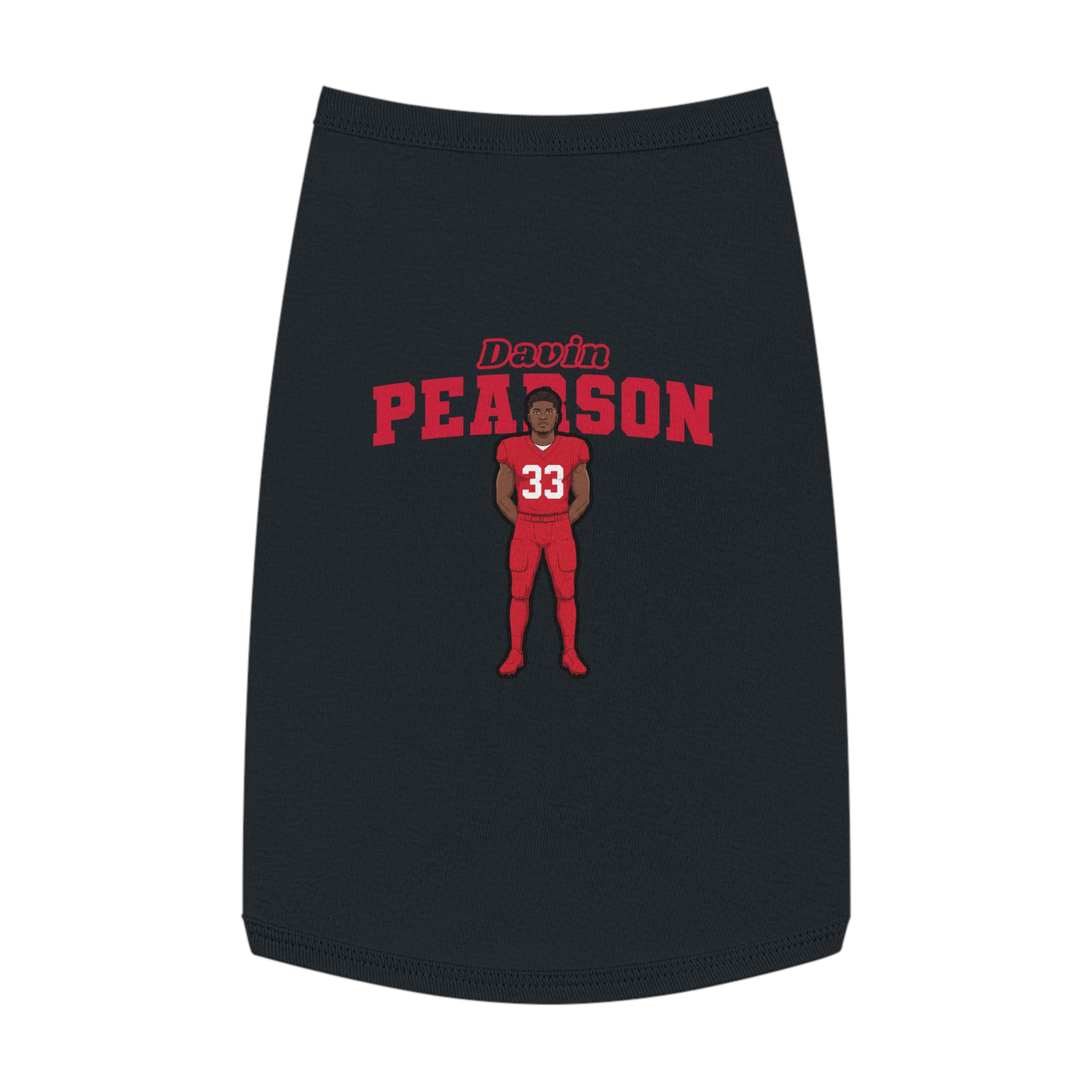 Pet Tank Top — character_name_arch in Black