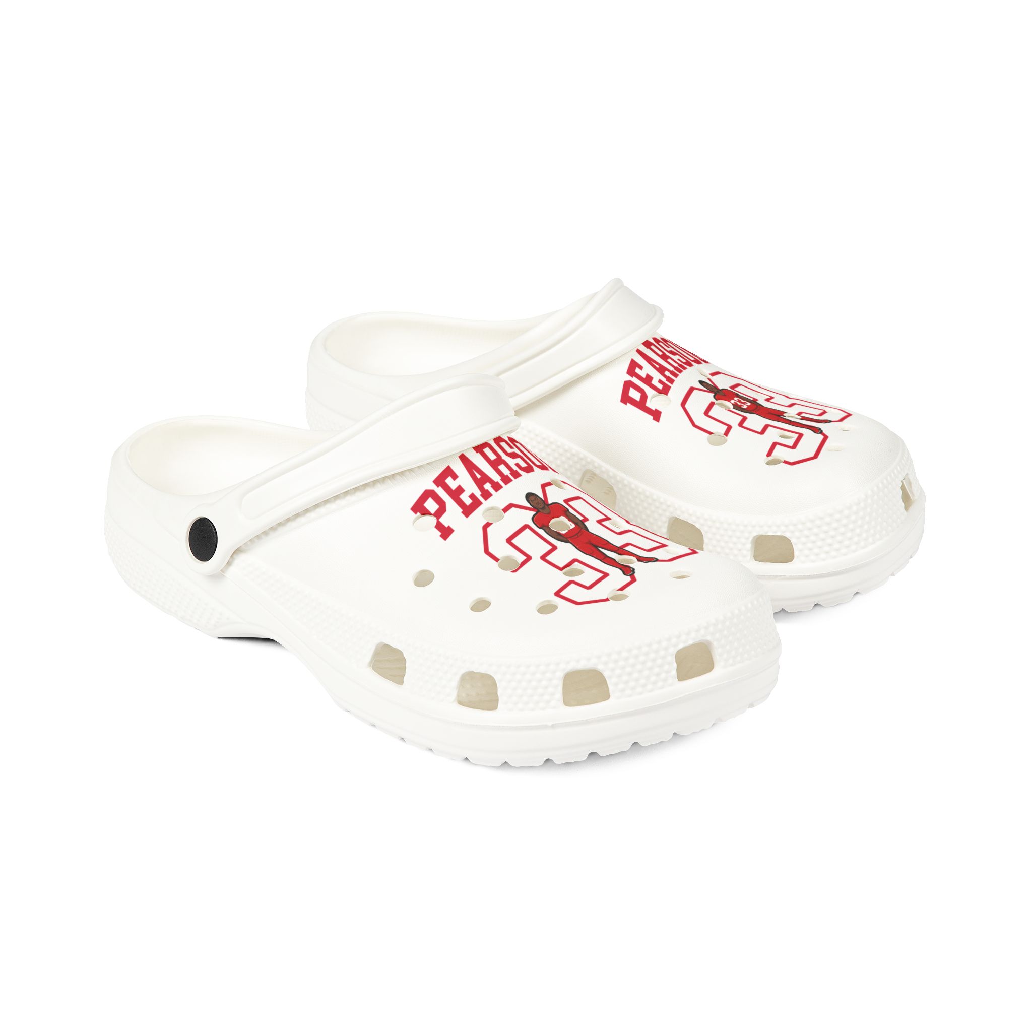 Rubber Clogs — character_shirsey in White