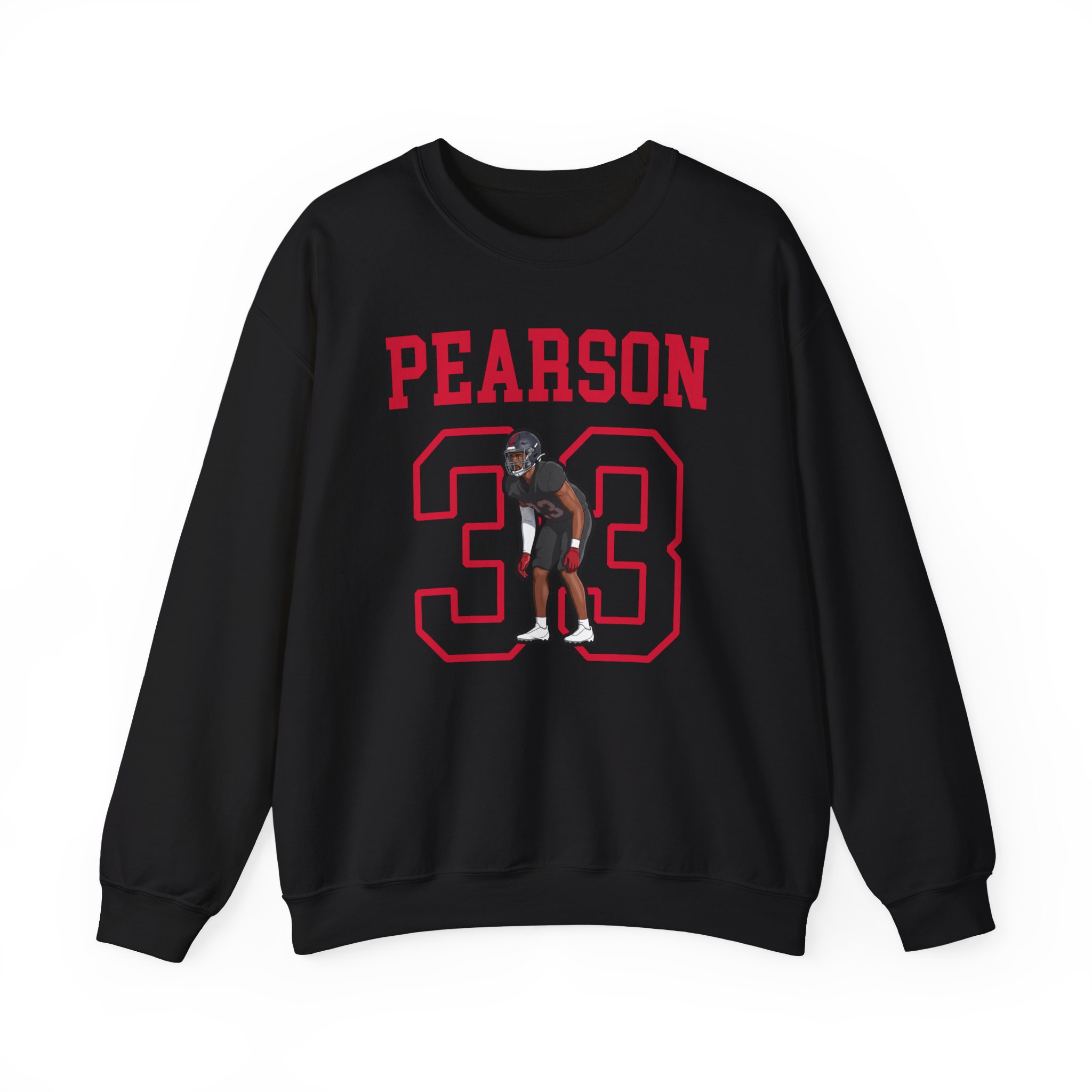 Crewneck Sweatshirt — character_shirsey in Black