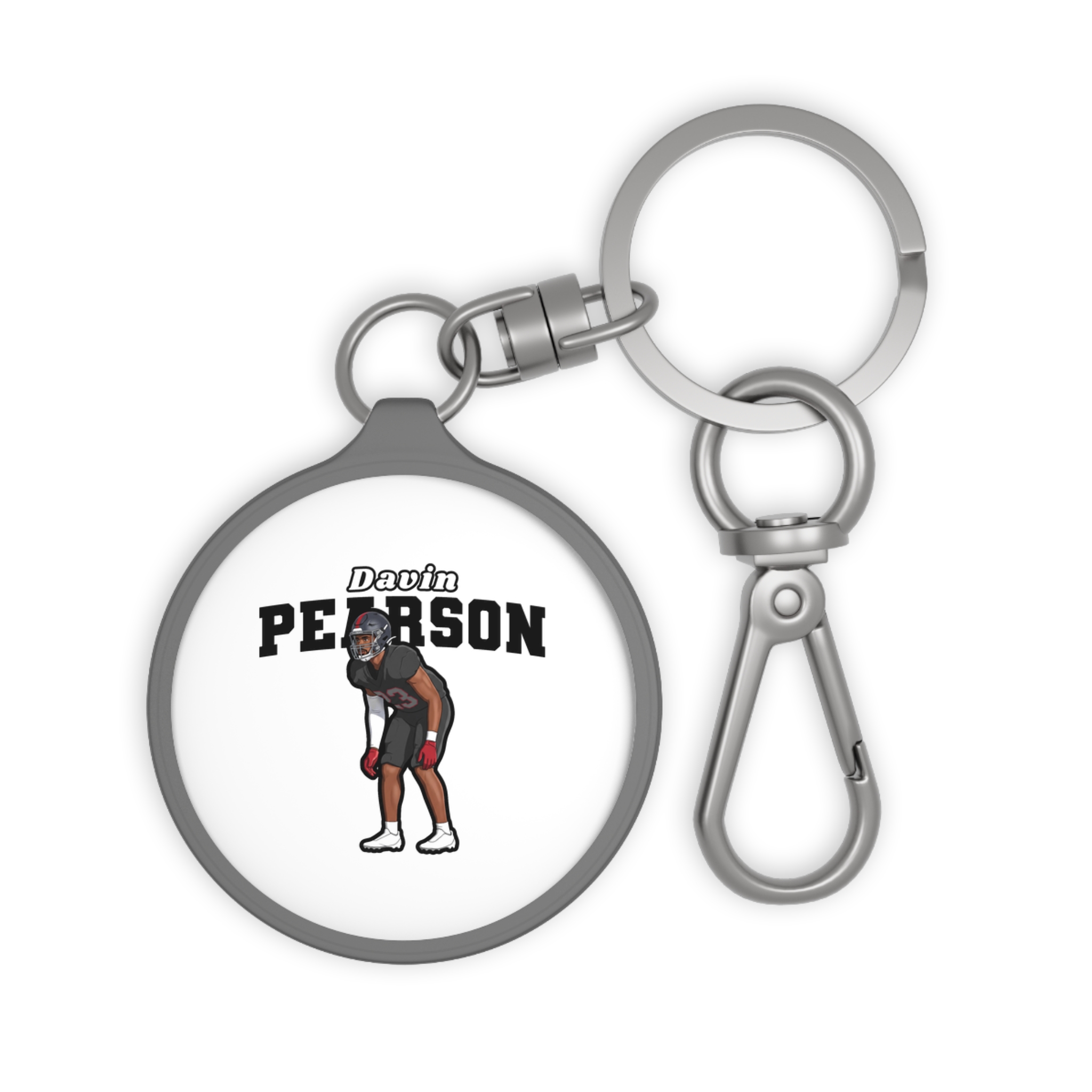 Keychain — character_name_arch in Grey
