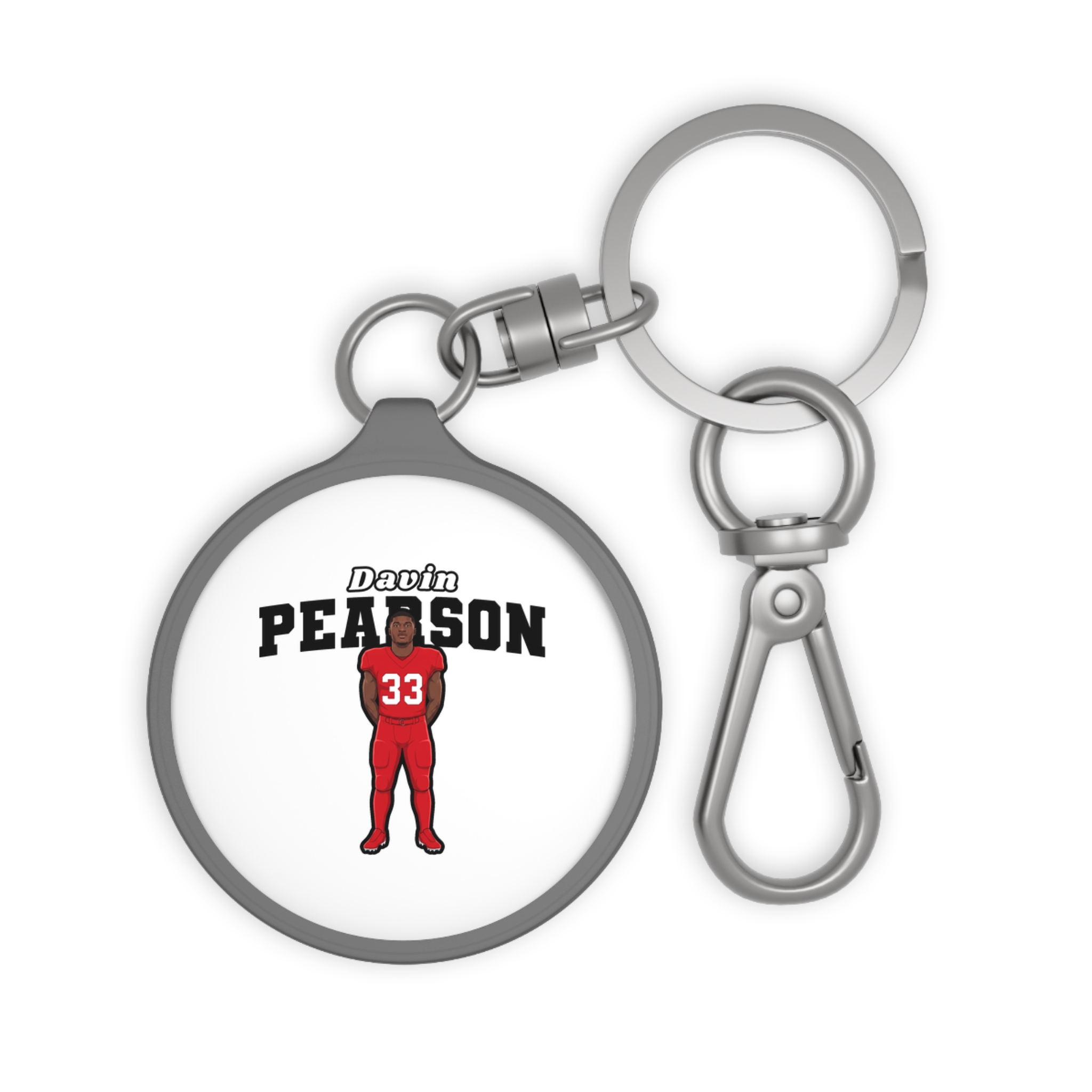 Keychain — character_name_arch in Grey