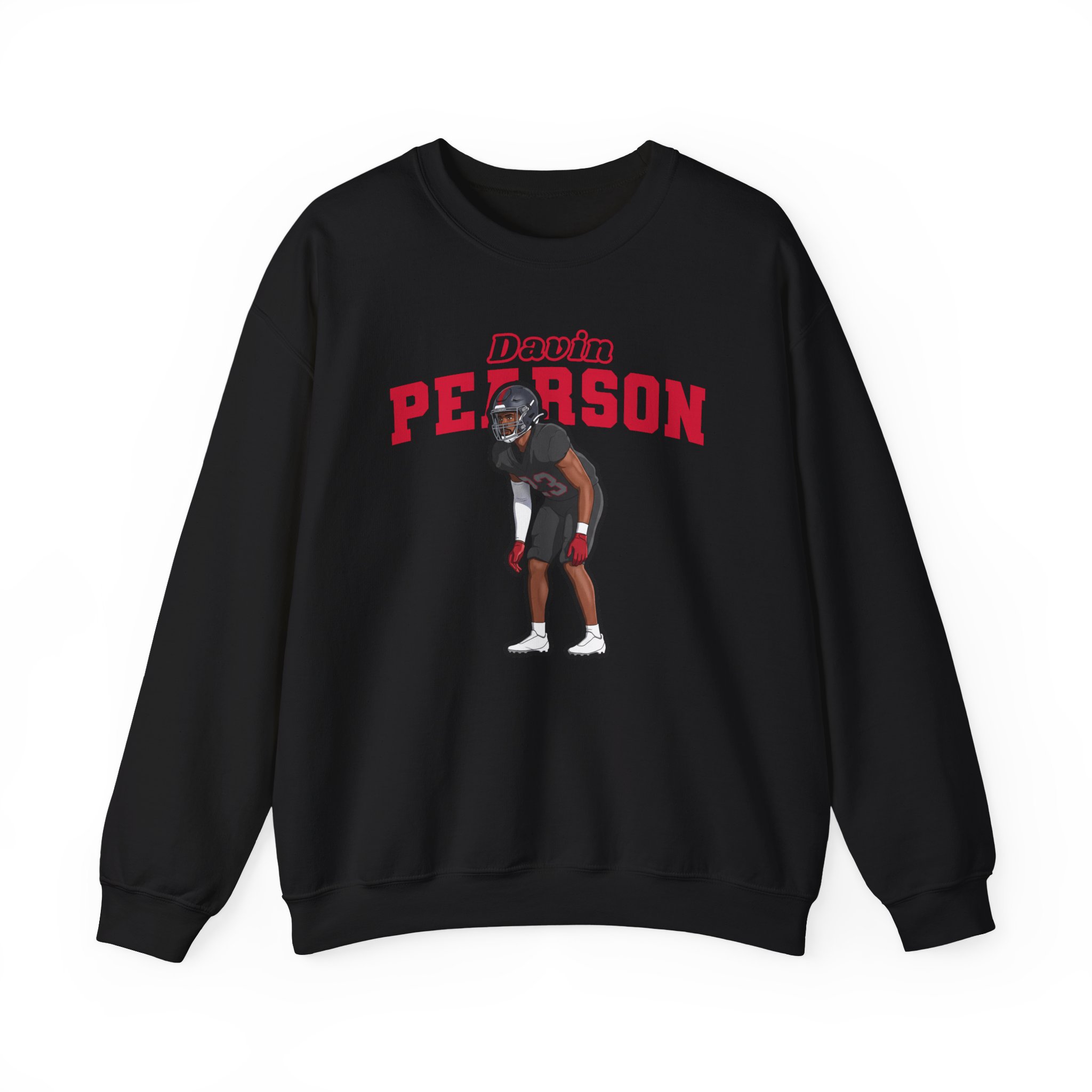 Crewneck Sweatshirt — character_name_arch in Black