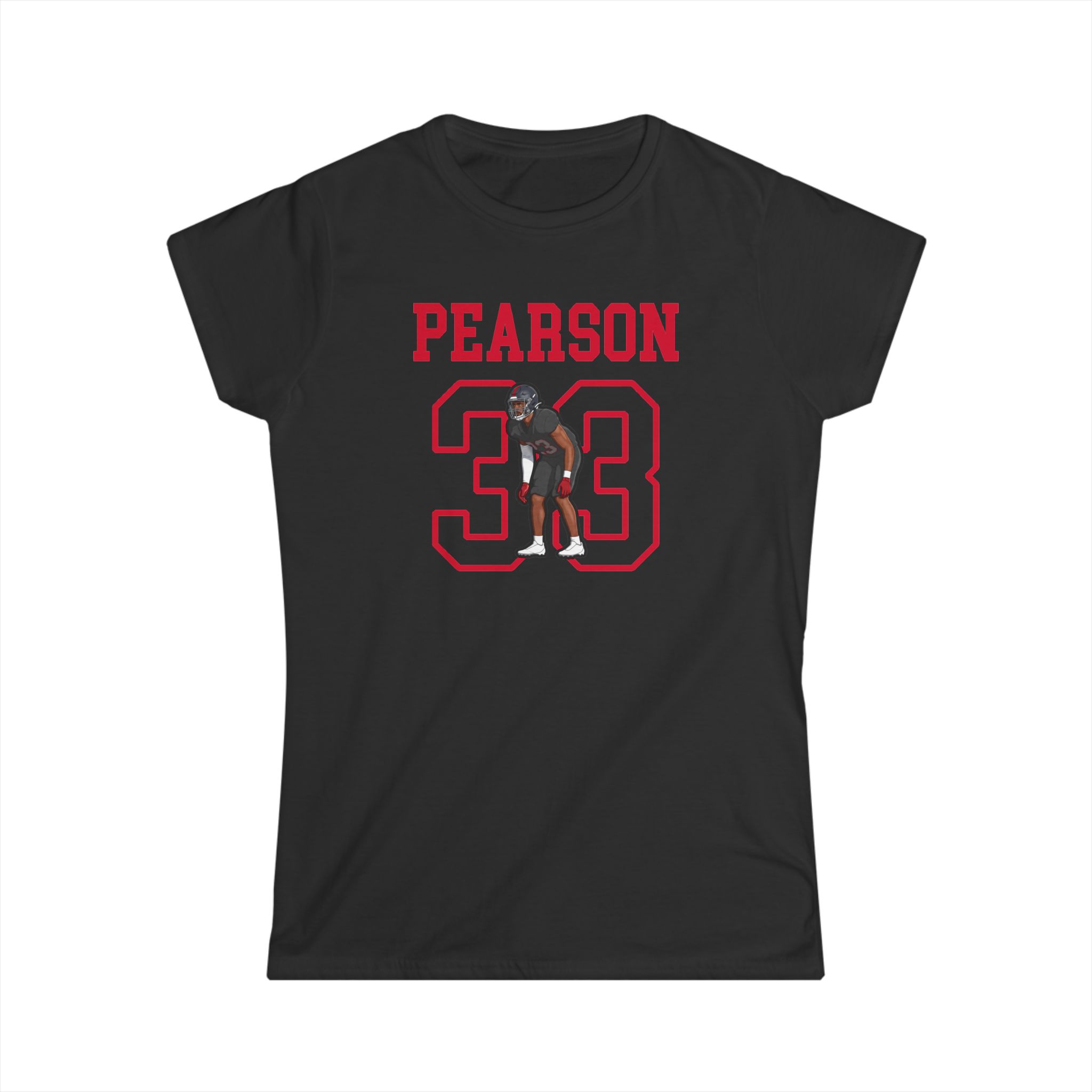 Women's Softstyle Tee — character_shirsey in Black
