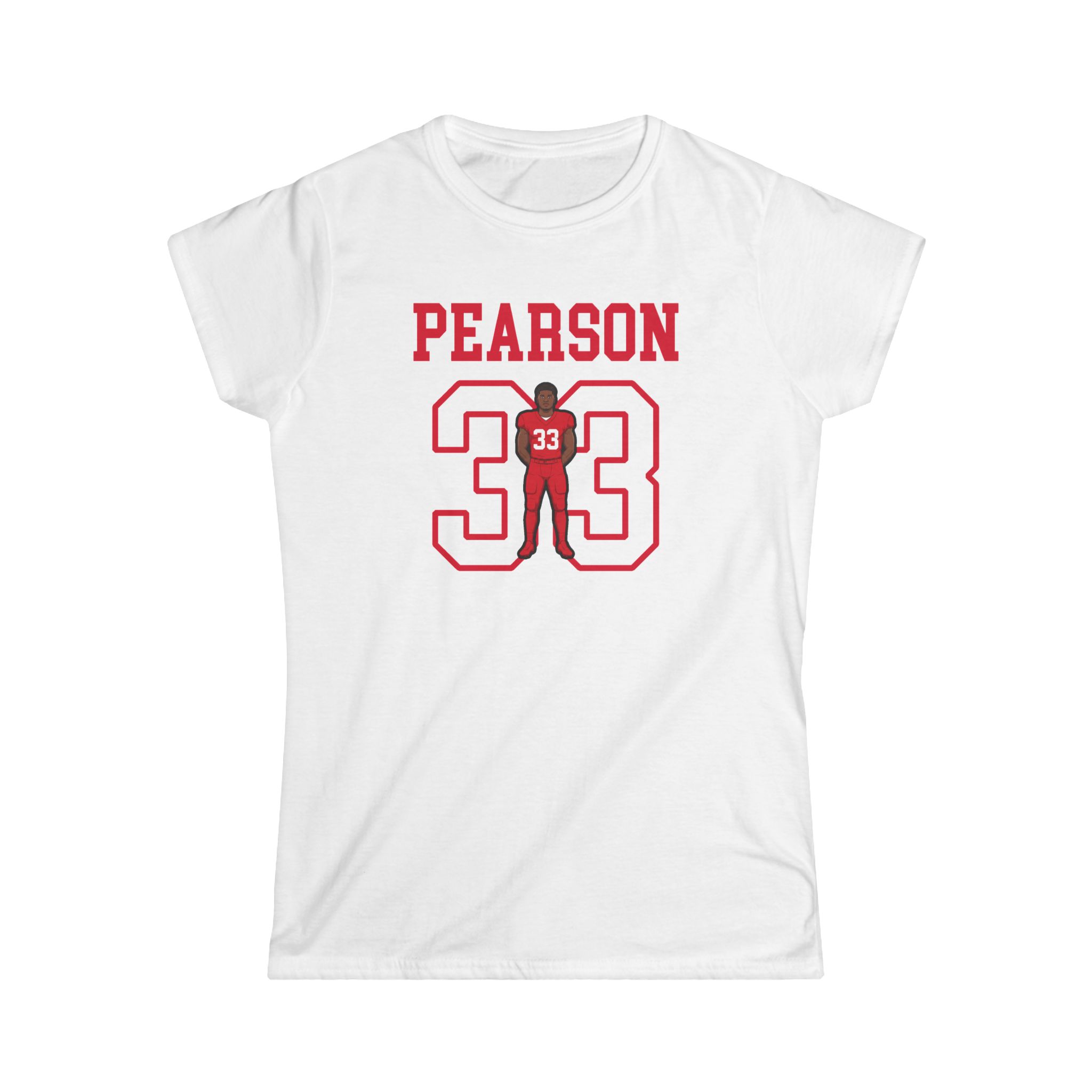 Women's Softstyle Tee — character_shirsey in White