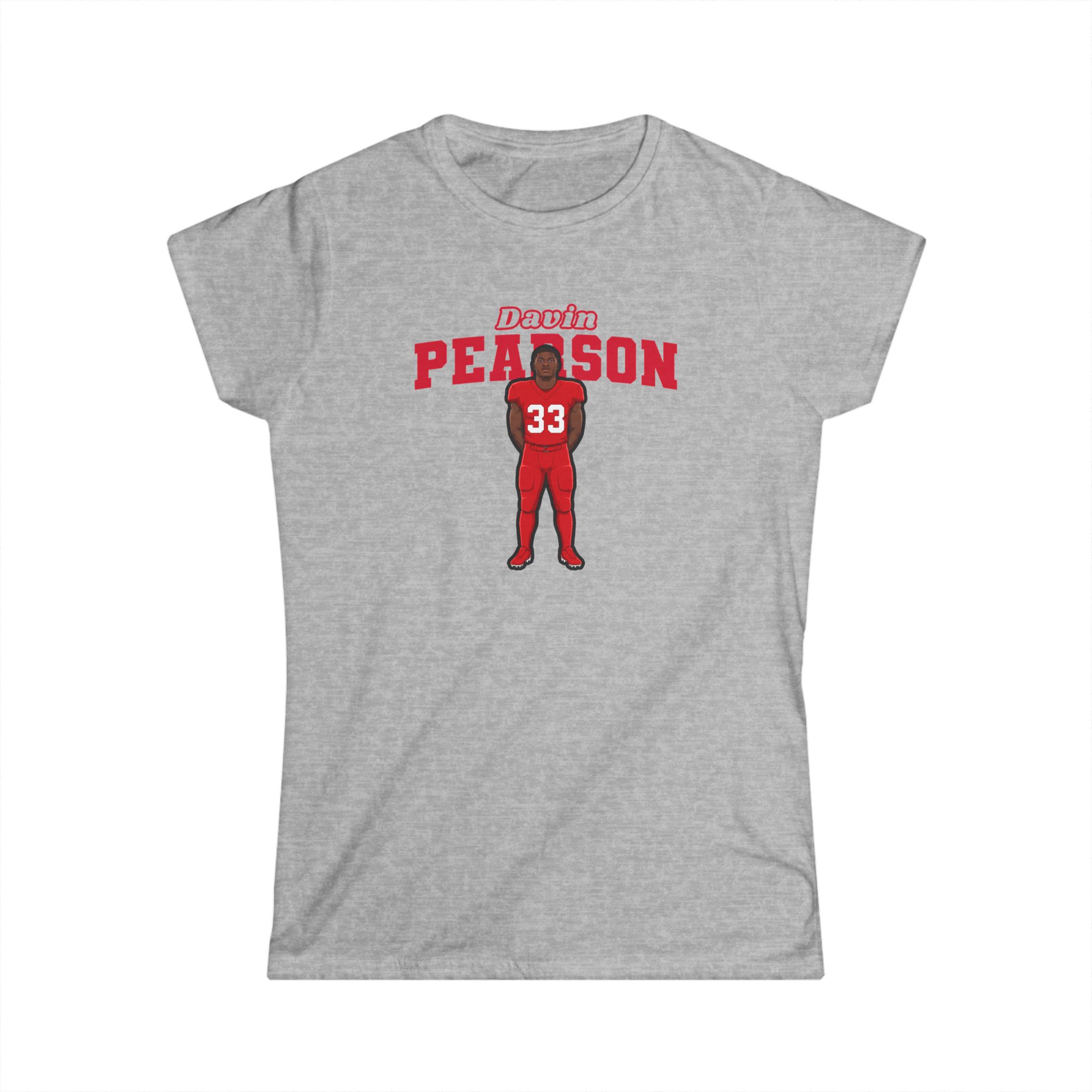 Women's Softstyle Tee — character_name_arch in Grey