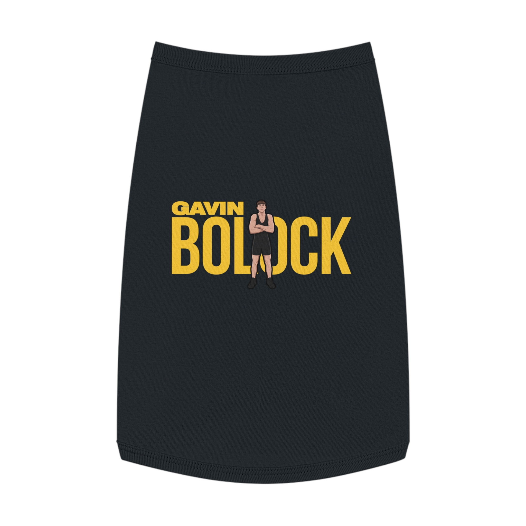 Pet Tank Top — character_player_name in Black