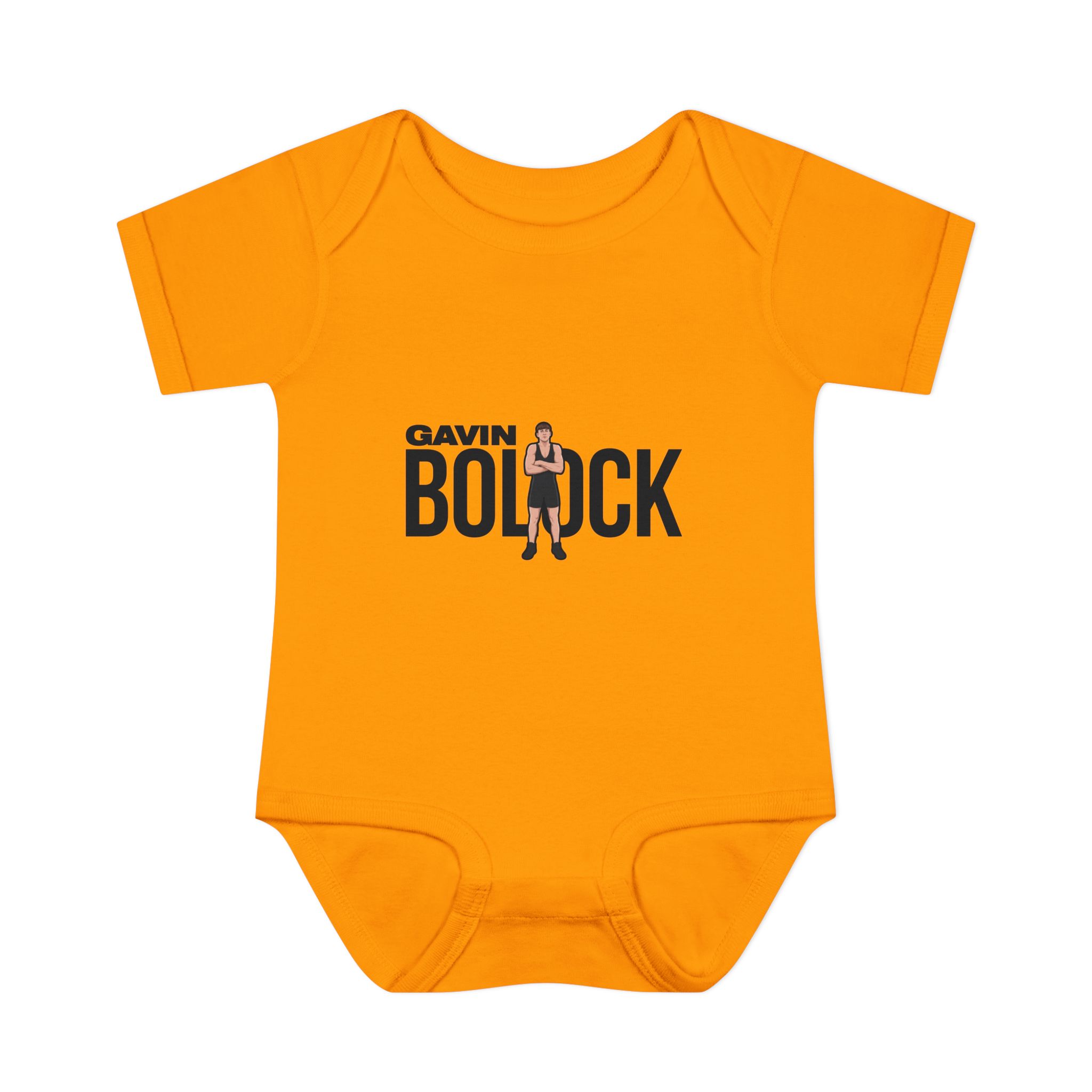 Baby Onesie — character_player_name in Gold