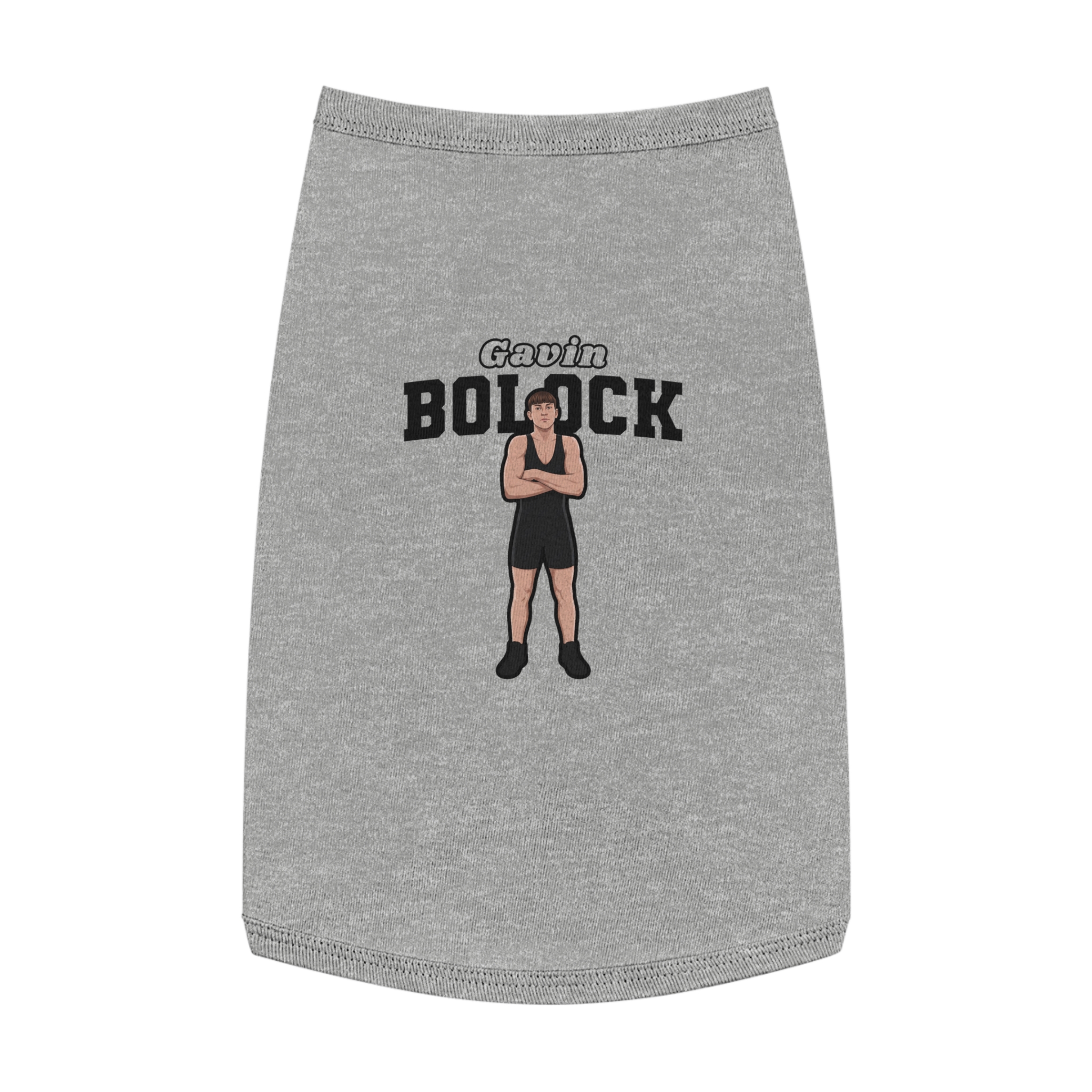 Pet Tank Top — character_name_arch in White