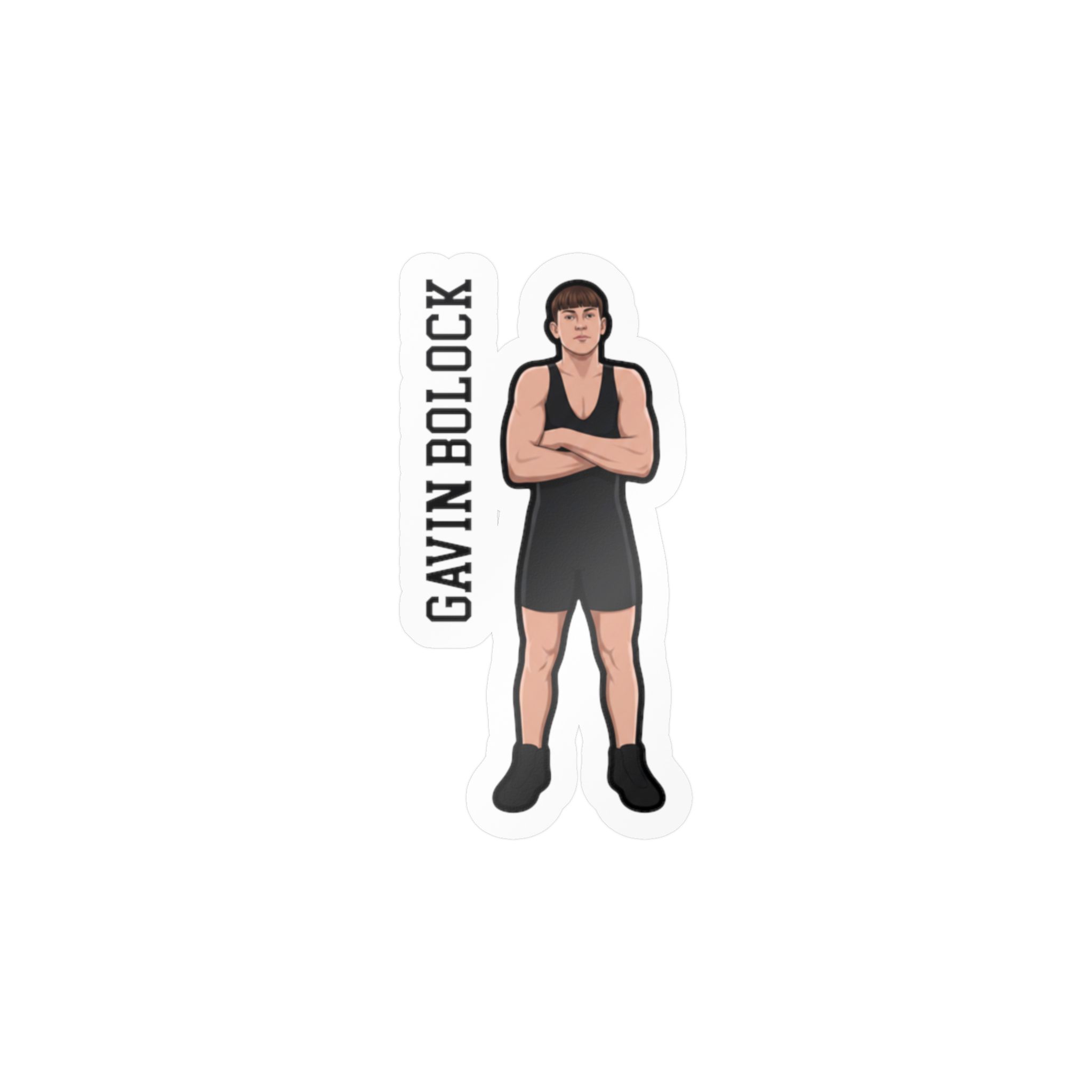 Vinyl Sticker — character_name_vertical in Classic