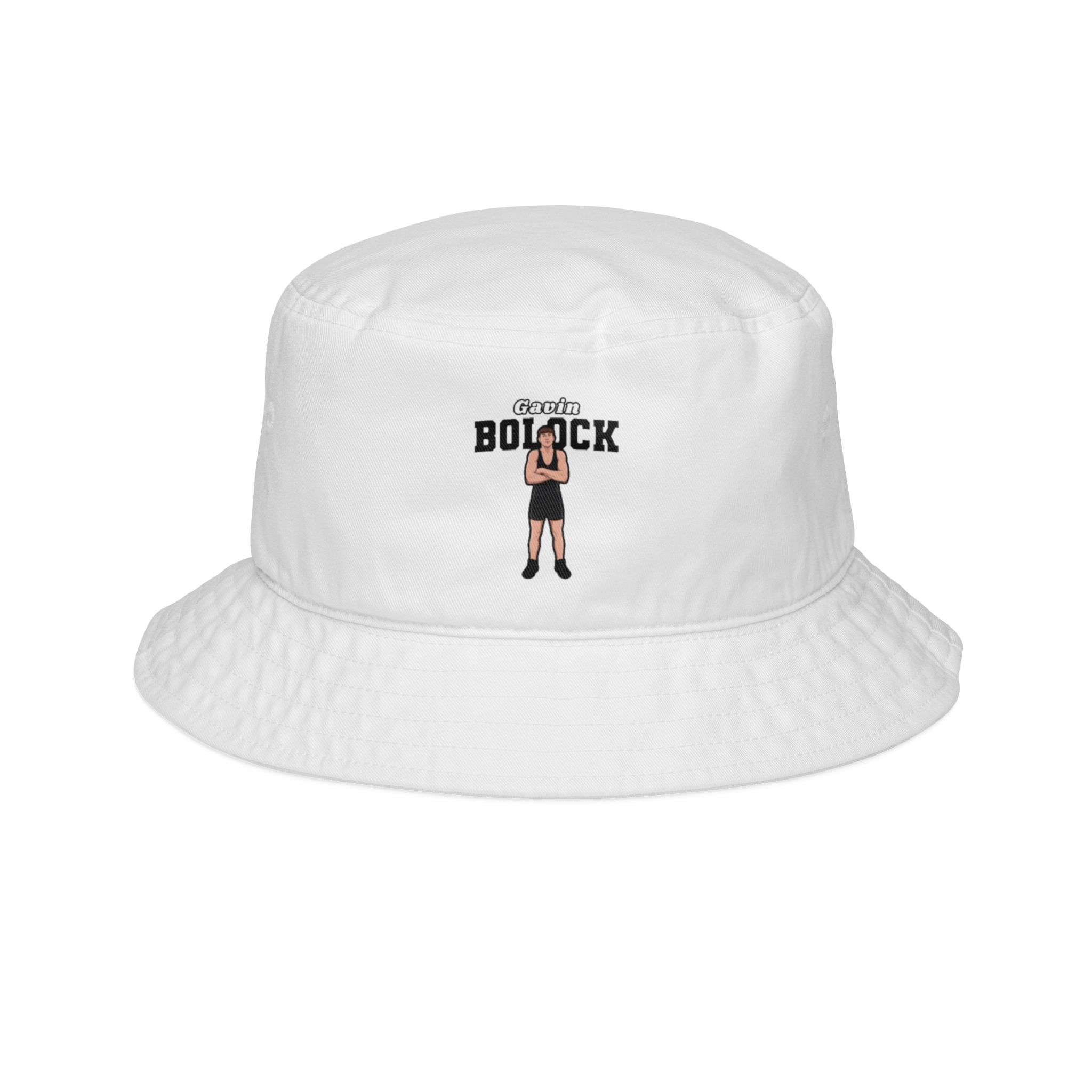 Bucket Hat — character_name_arch in White
