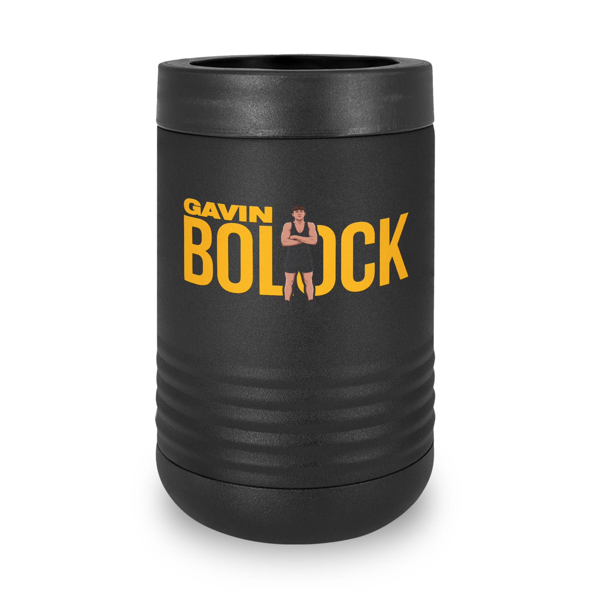 Stainless Can Cooler — character_player_name in Black