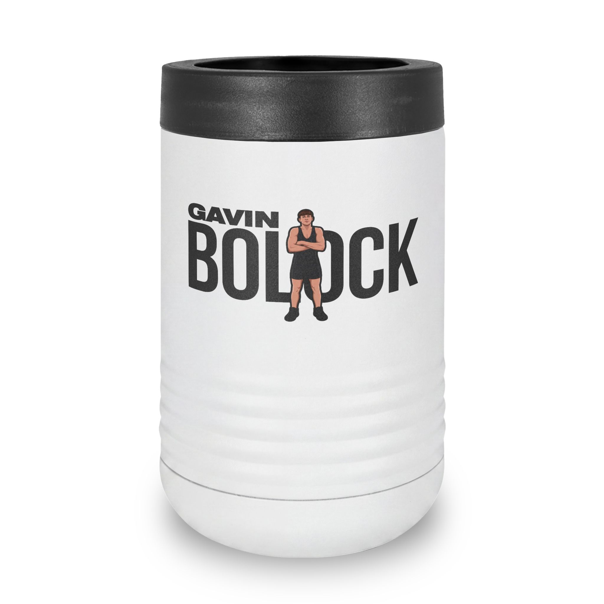 Stainless Can Cooler — character_player_name in White