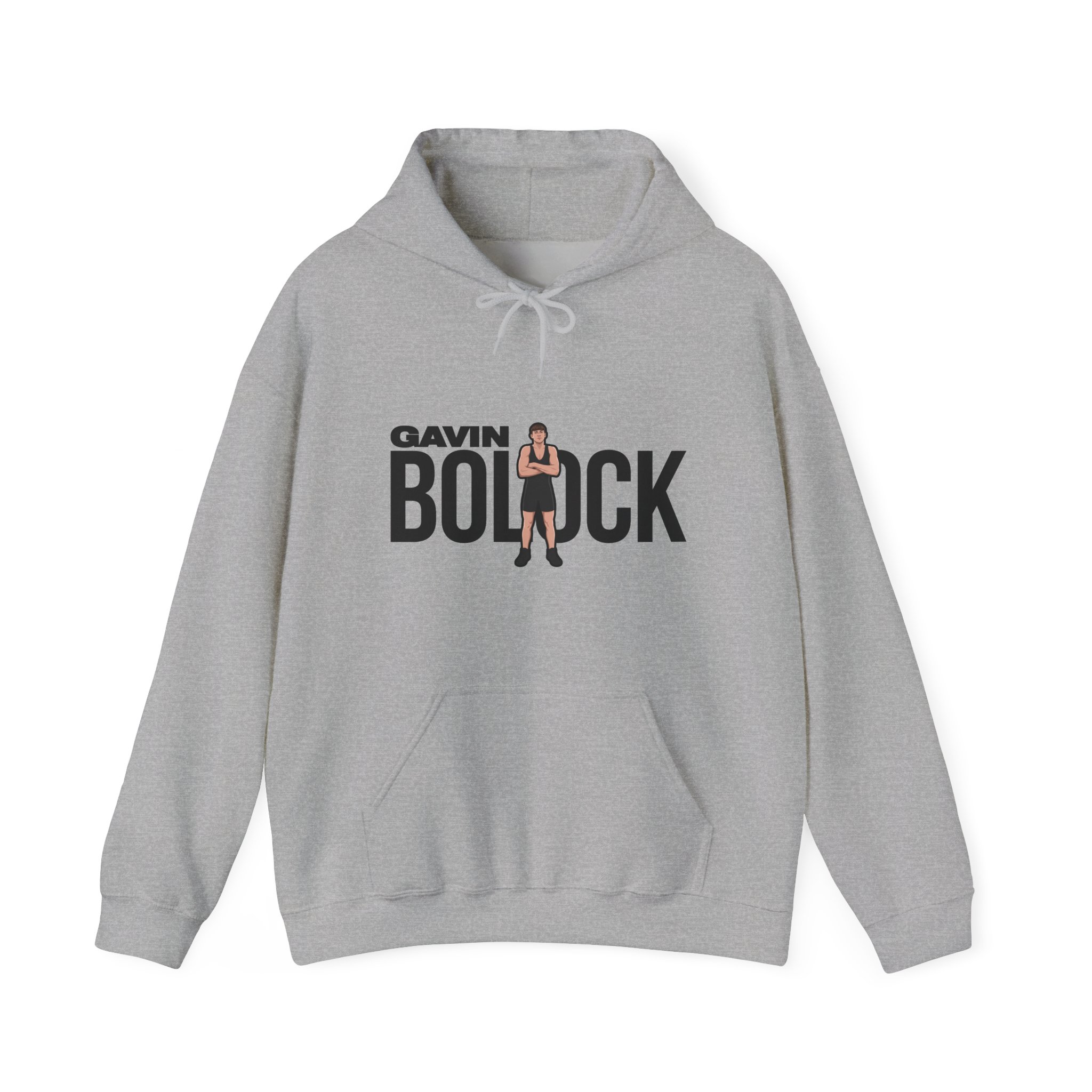 Hoodie — character_player_name in Grey
