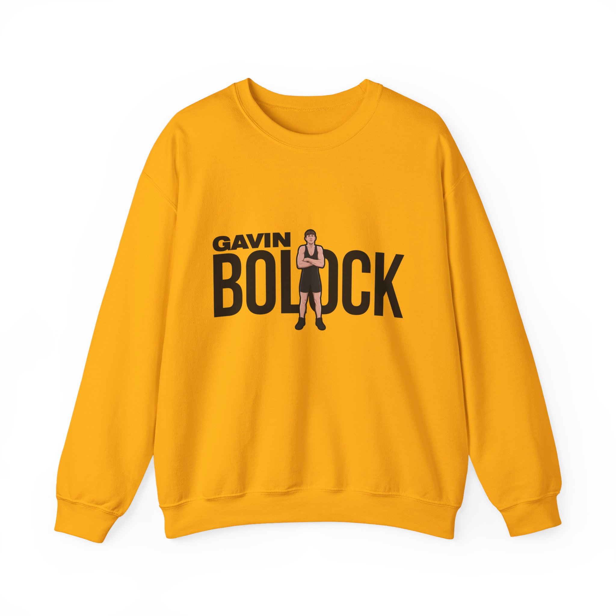 Crewneck Sweatshirt — character_player_name in Gold