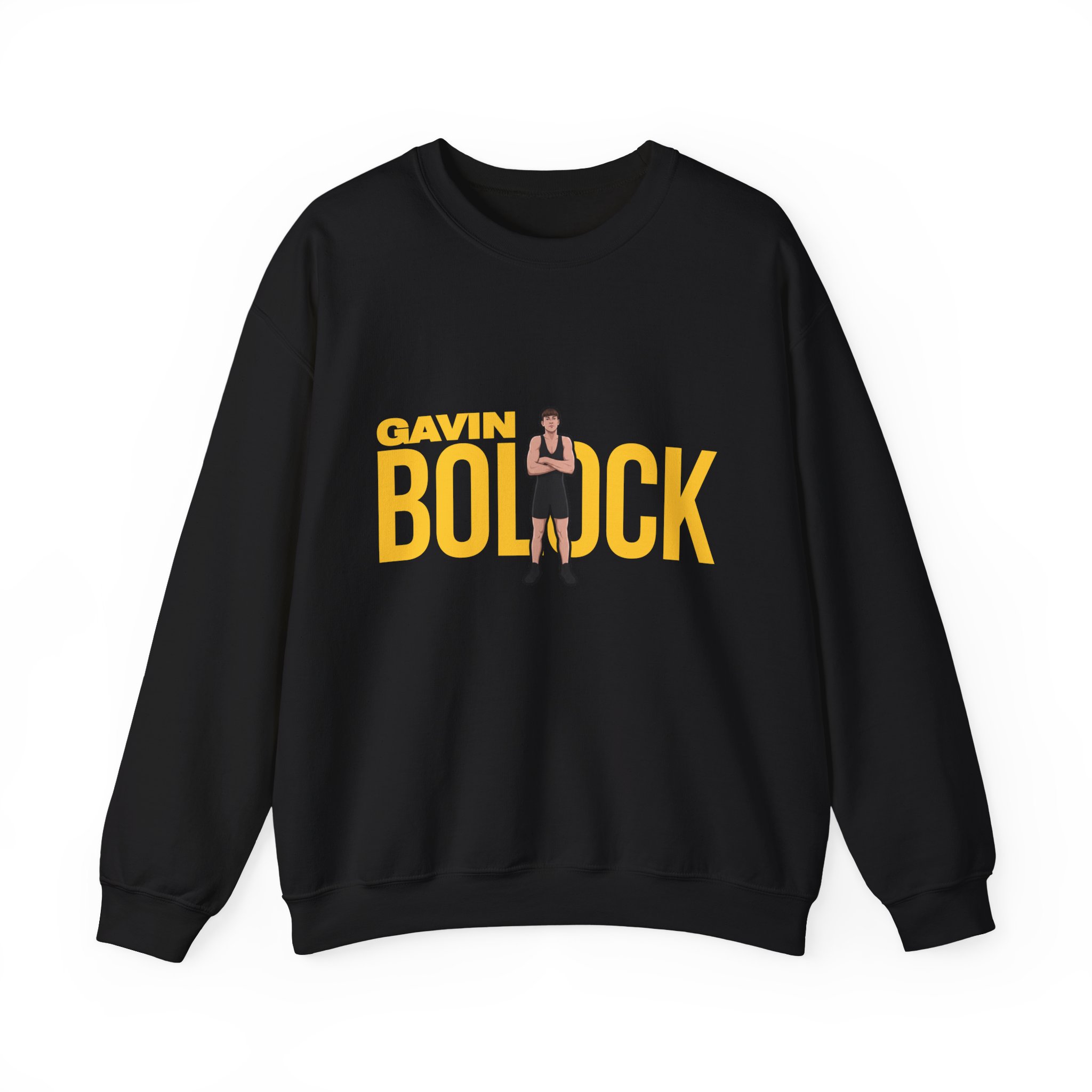Crewneck Sweatshirt — character_player_name in Black