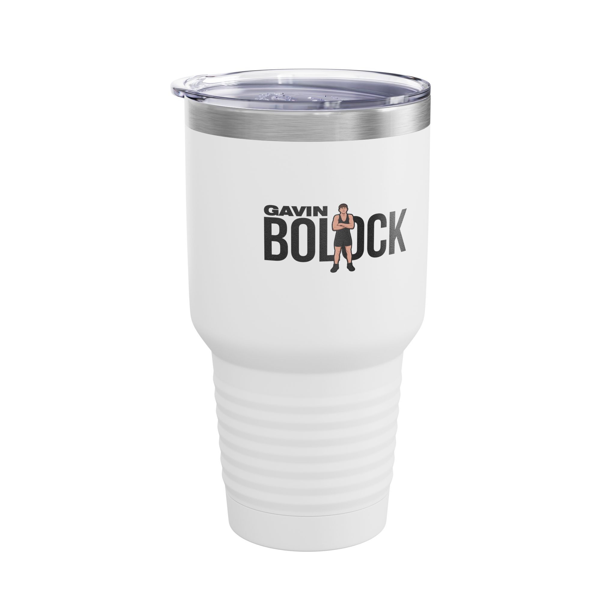 30oz Tumbler — character_player_name in White