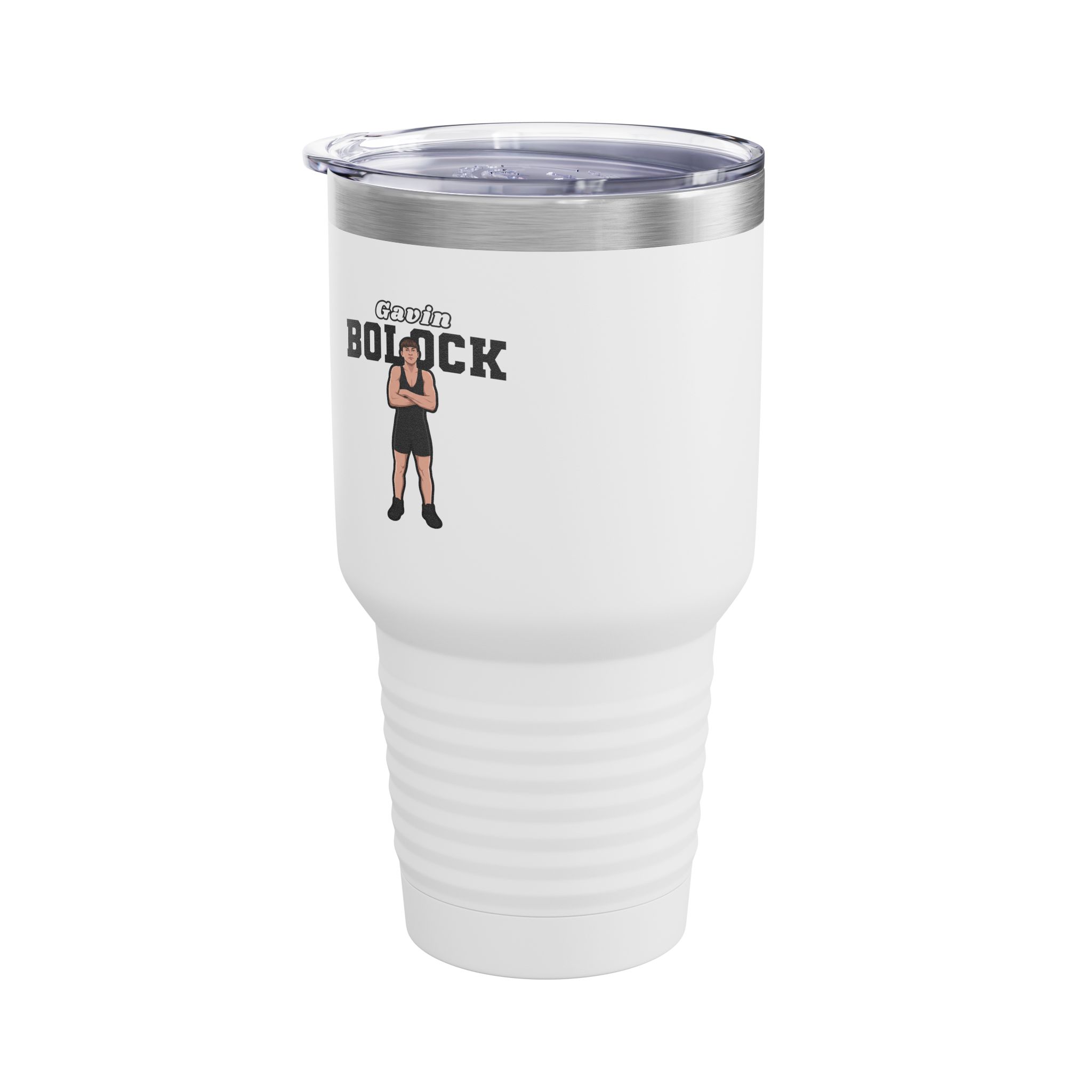 30oz Tumbler — character_name_arch in White