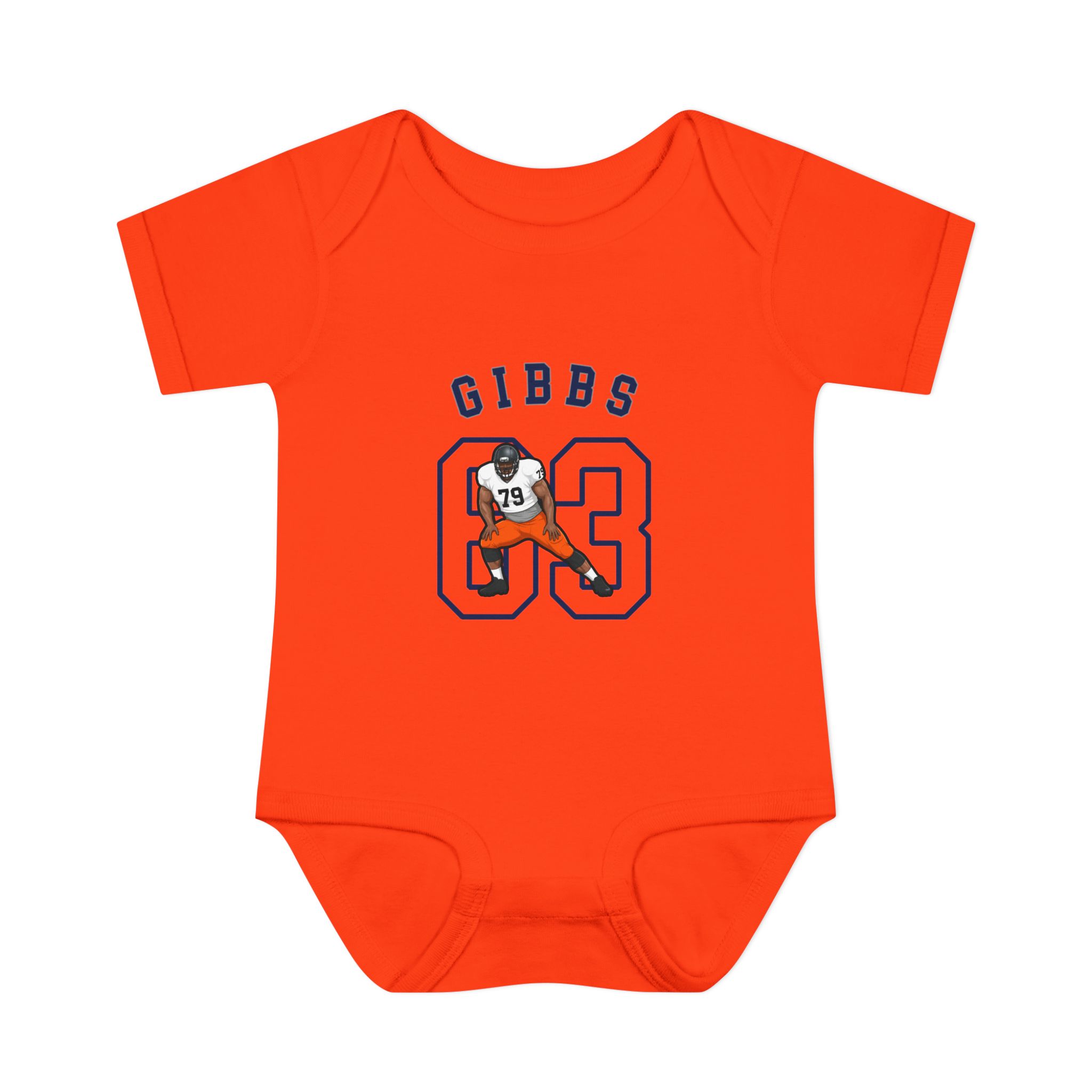 Baby Onesie — character_shirsey_arch in Orange