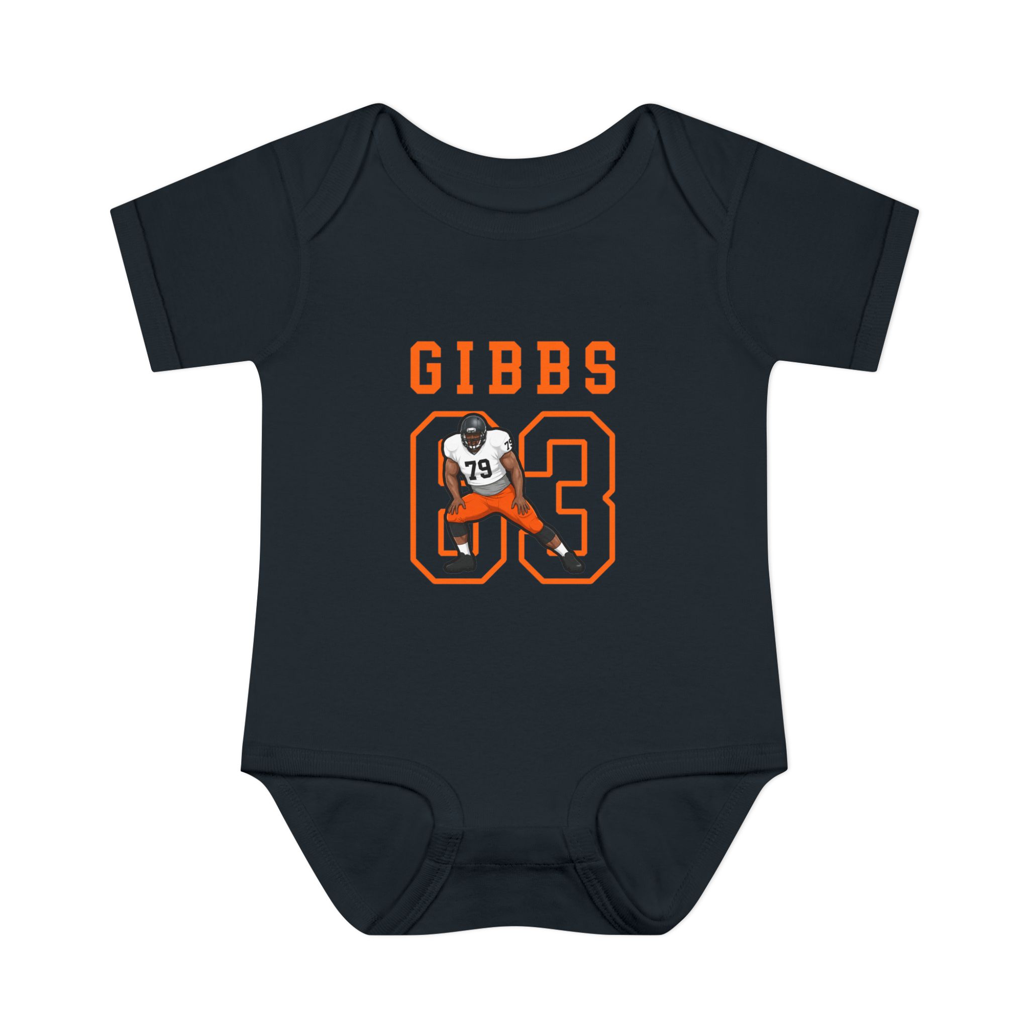 Baby Onesie — character_shirsey in Black