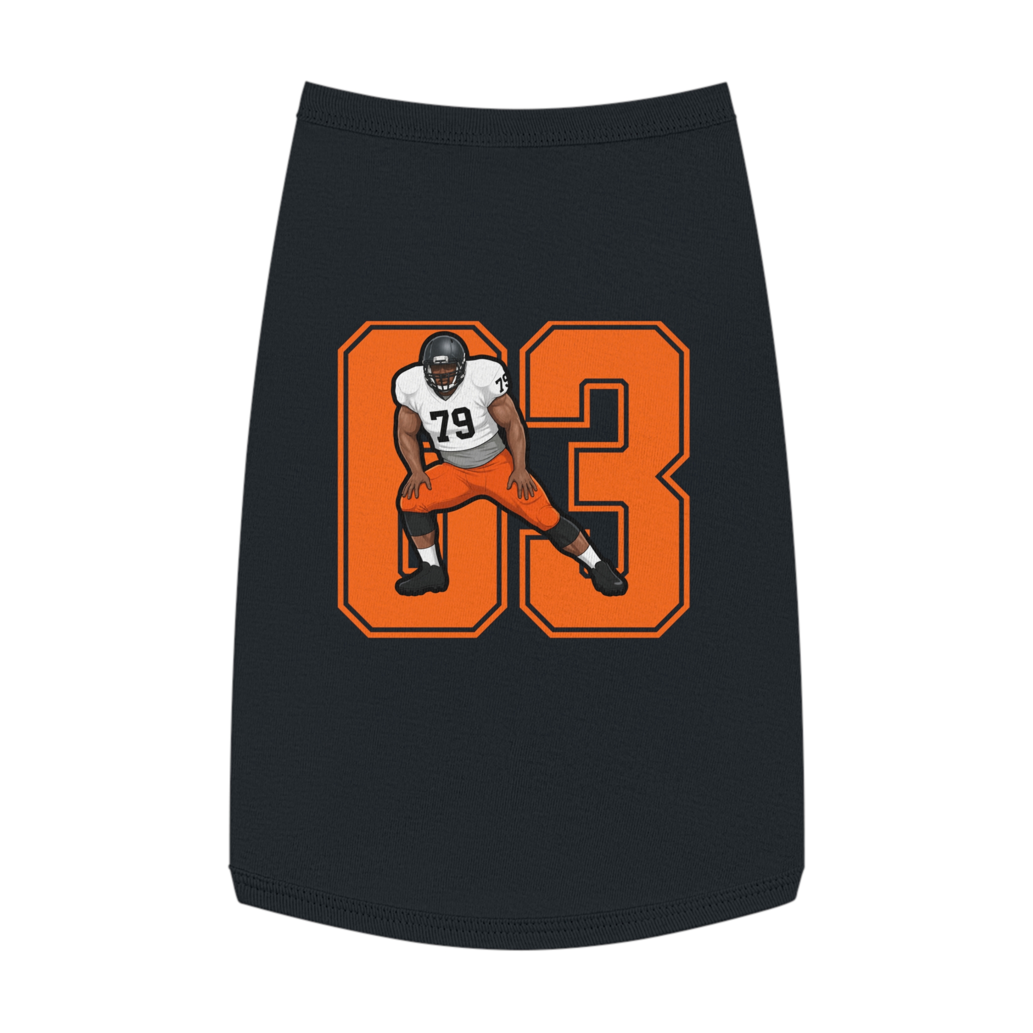 Pet Tank Top — character_number in Black