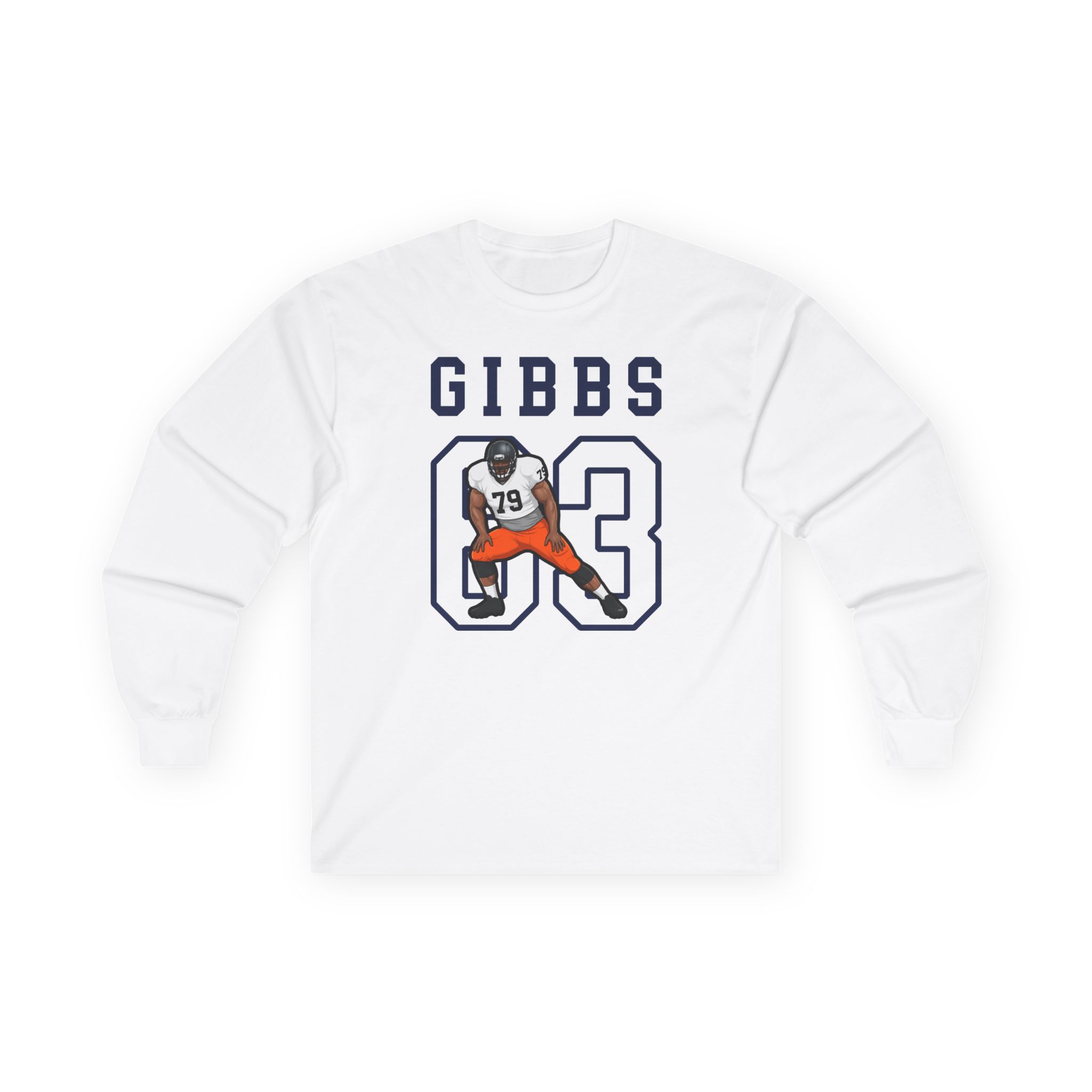 Long Sleeve Tee — character_shirsey in White