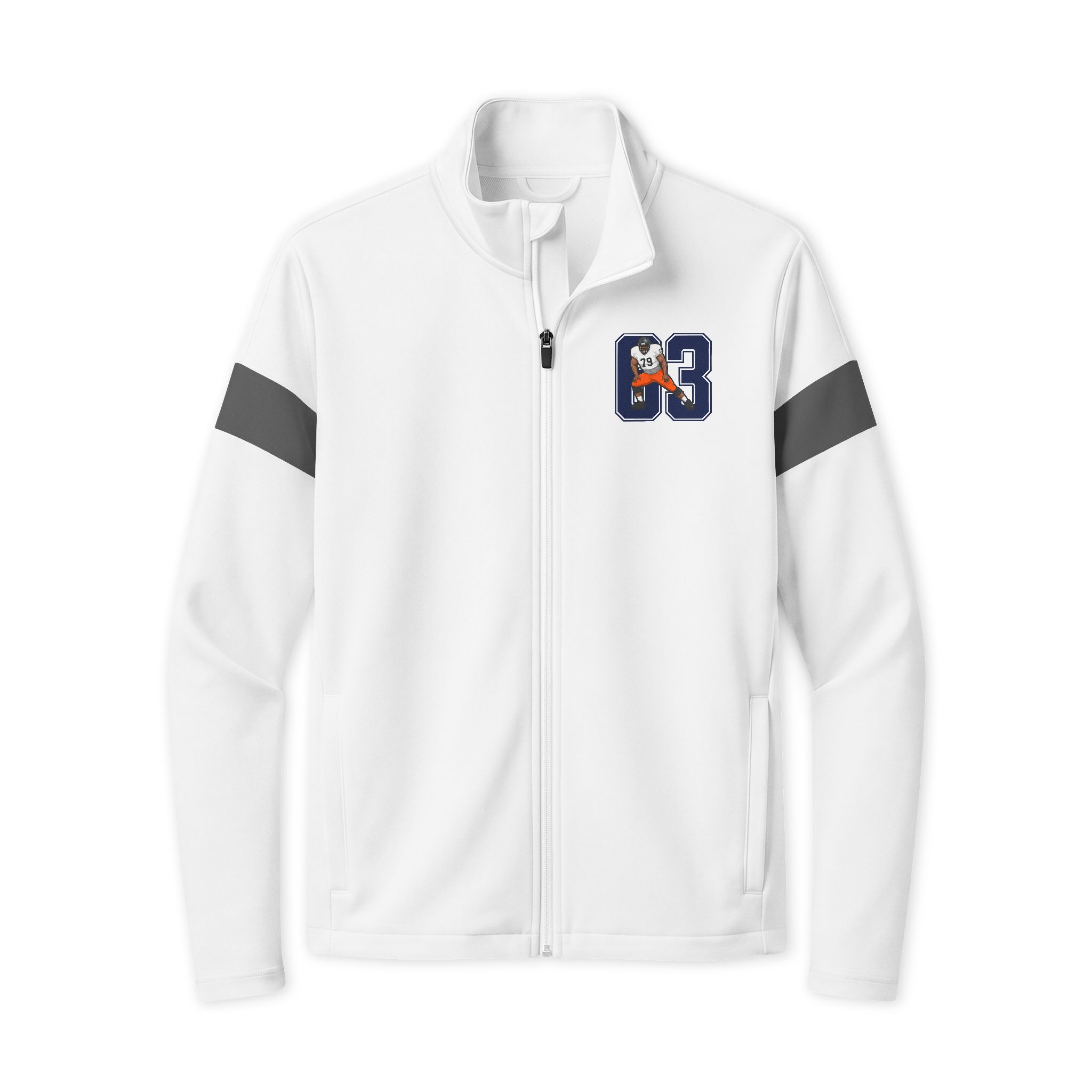Travel Full-Zip Jacket — character_number in White/ Iron Grey