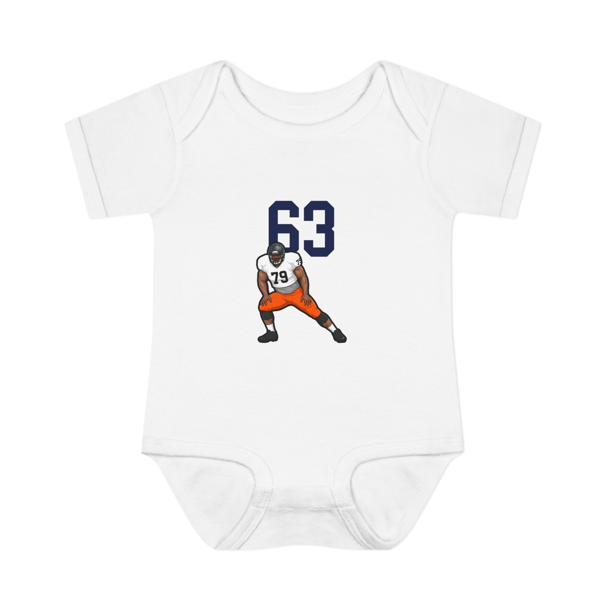 Baby Onesie — character_number_top in White