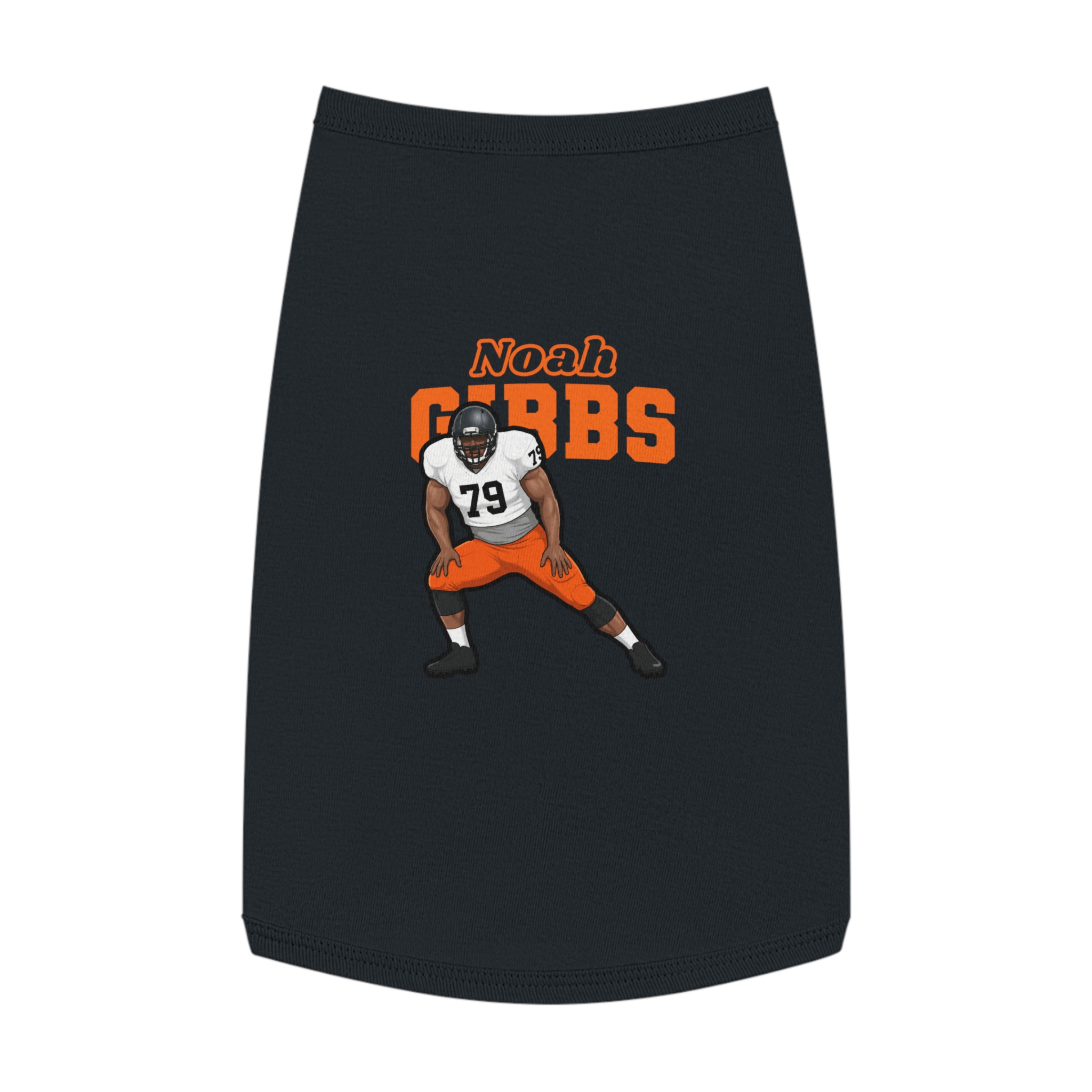 Pet Tank Top — character_name_arch in Black