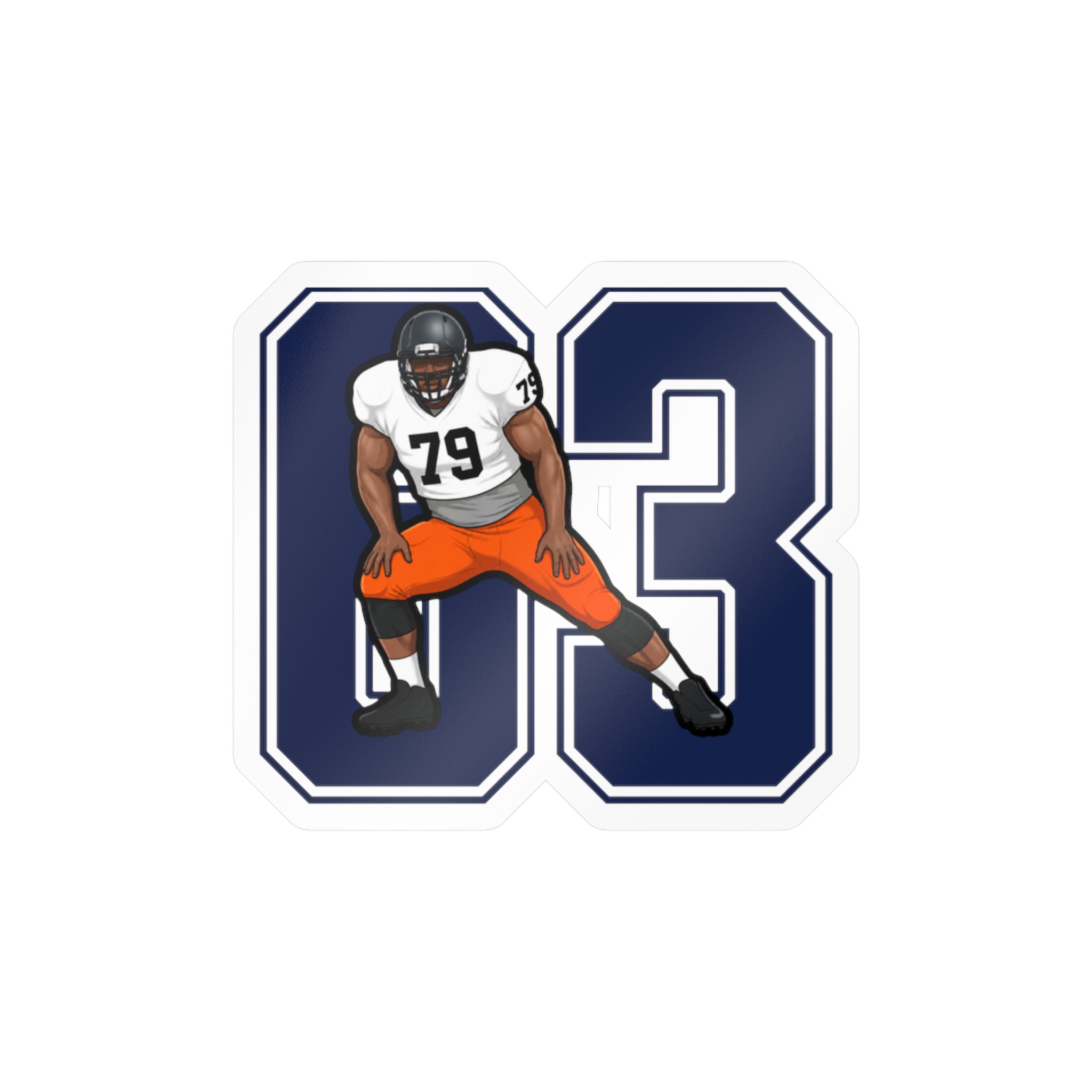 Vinyl Sticker — character_number in Classic