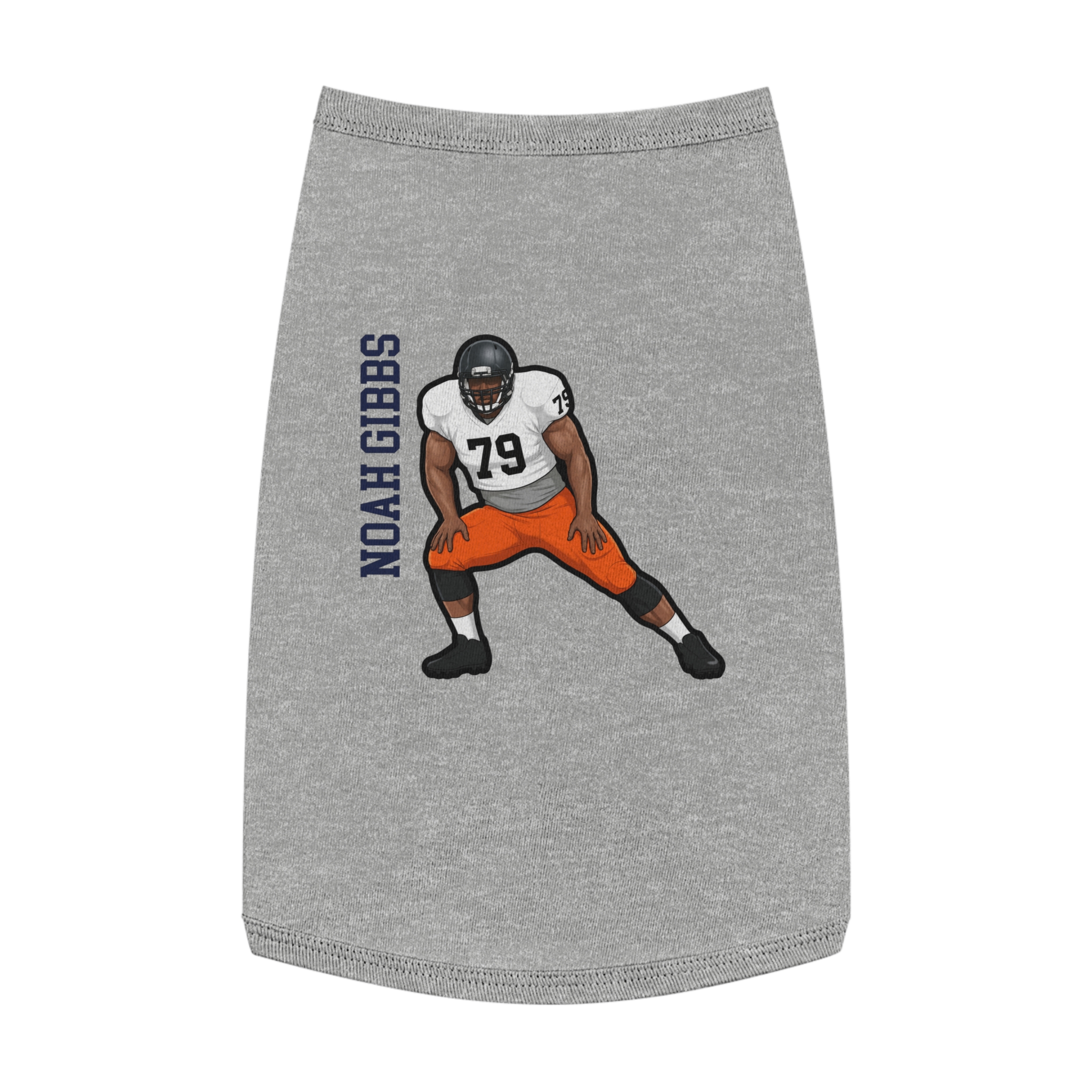 Pet Tank Top — character_name_vertical in White