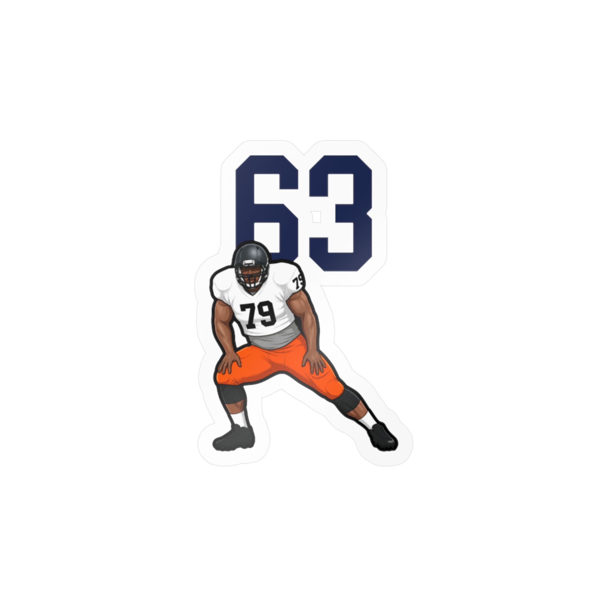 Vinyl Sticker — character_number_top in Classic