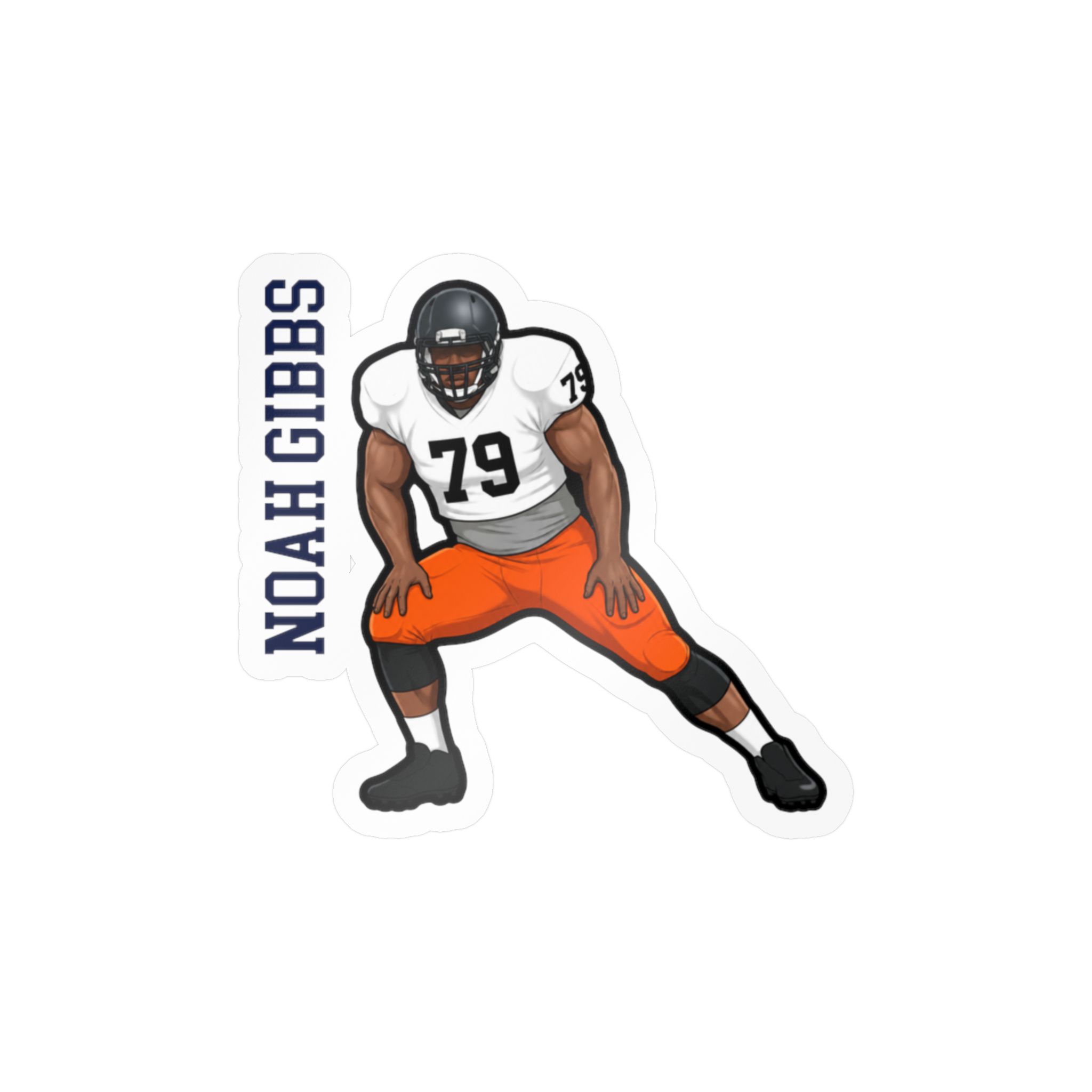 Vinyl Sticker — character_name_vertical in Classic
