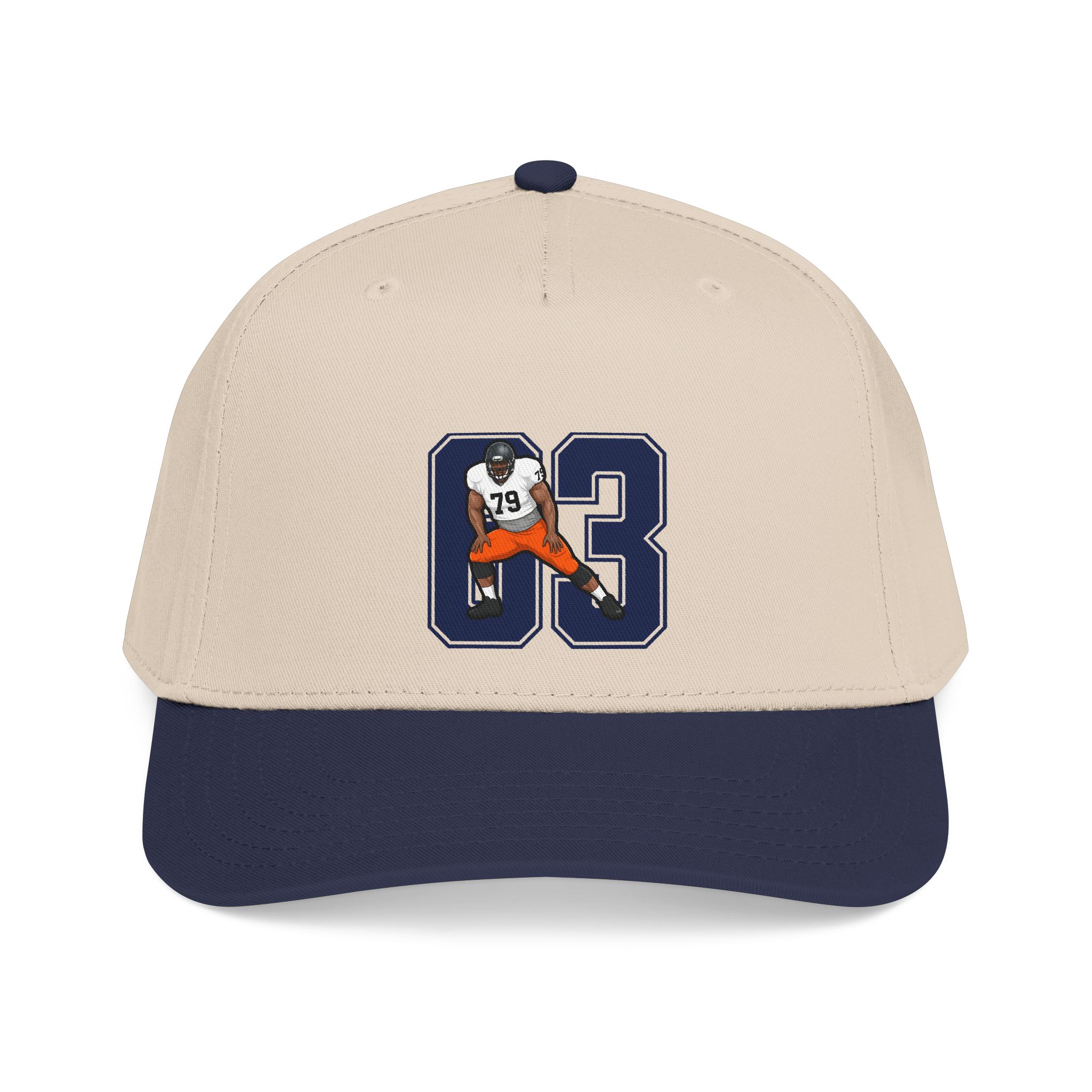 Baseball Cap — character_number in Navy / Natural