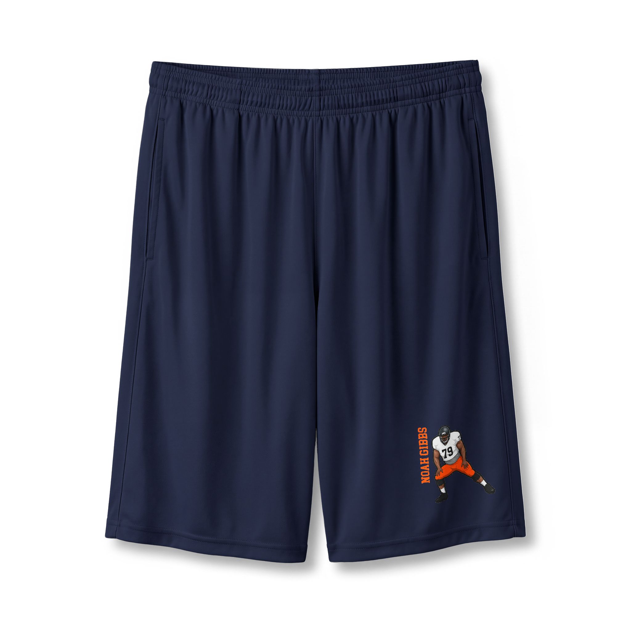 Shorts — character_name_vertical in Navy
