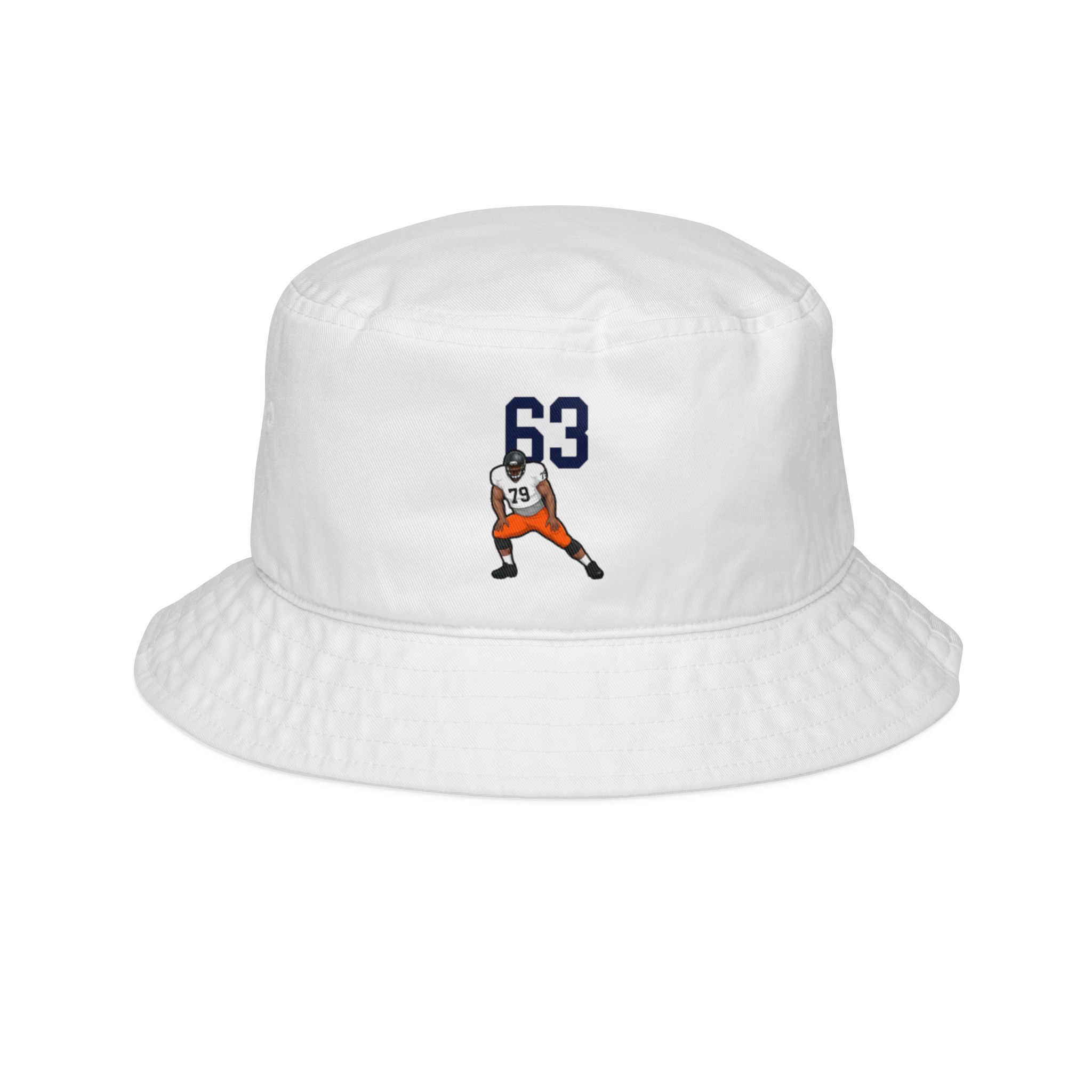 Bucket Hat — character_number_top in White