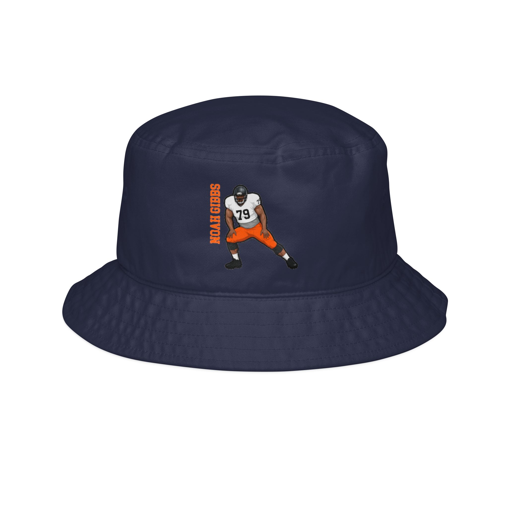 Bucket Hat — character_name_vertical in Navy