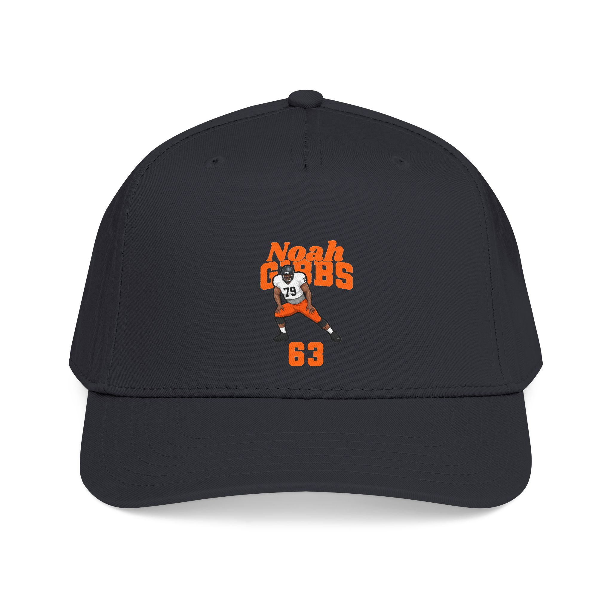 Baseball Cap — character_signature_arch in Black