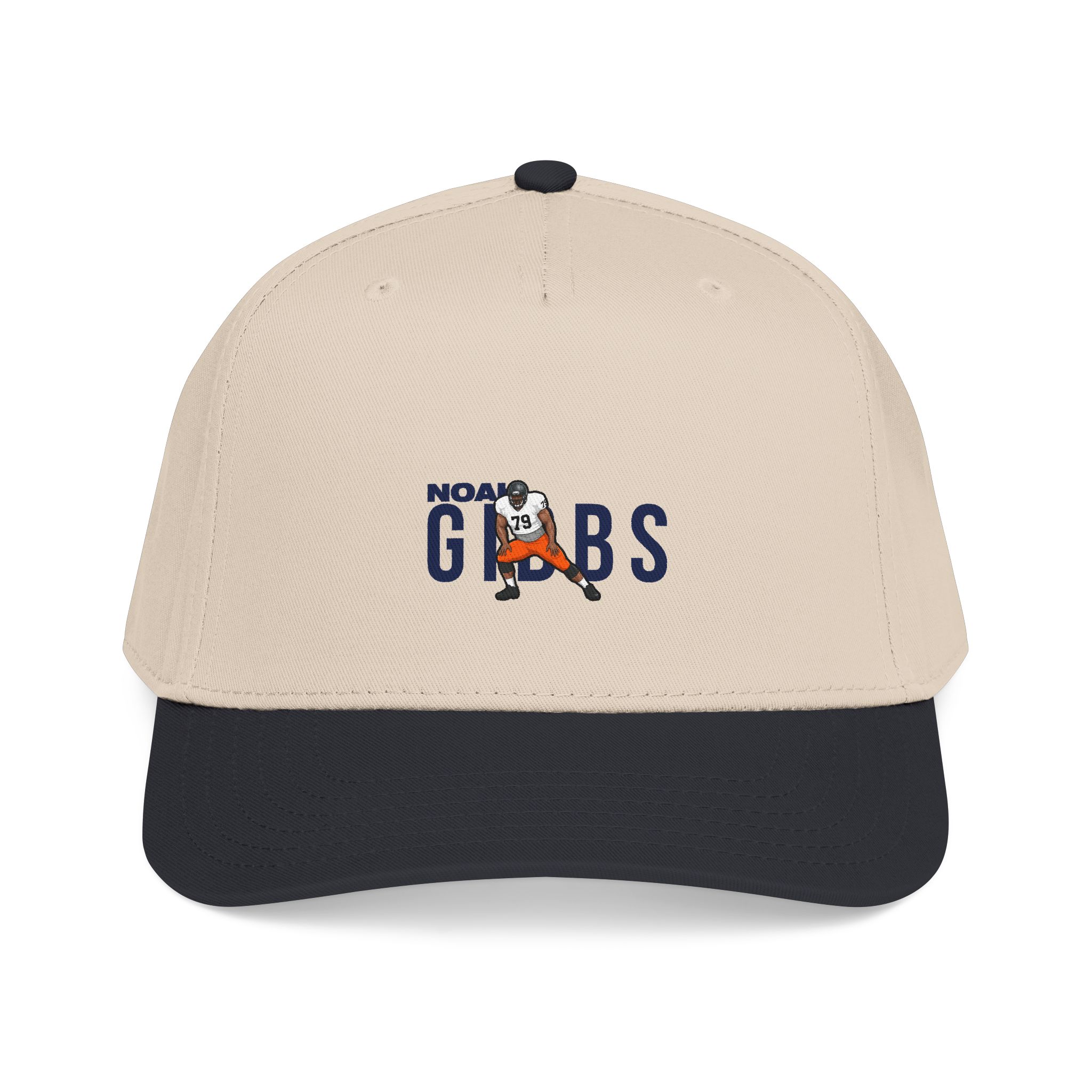 Baseball Cap — character_player_name in Black / Natural